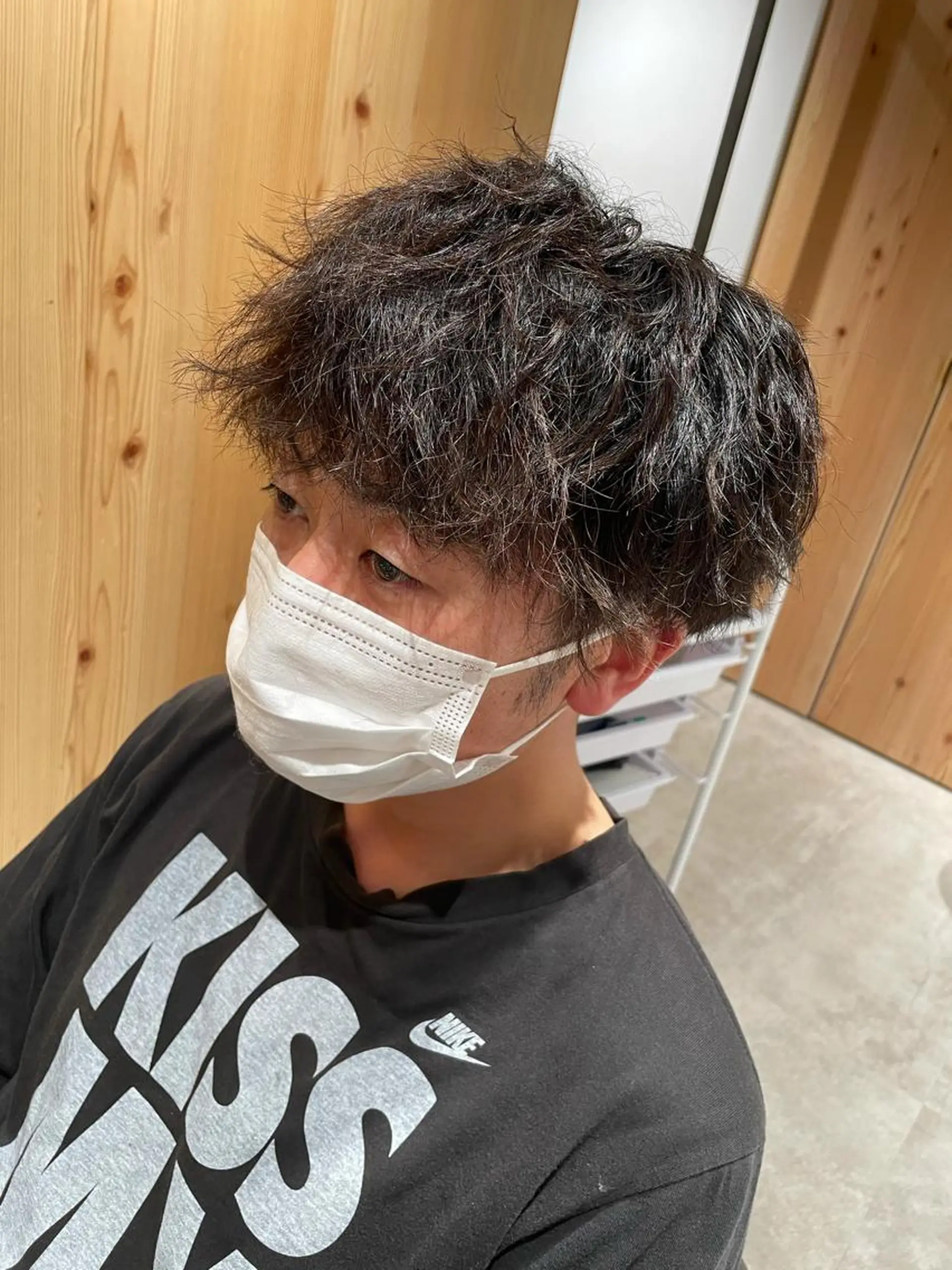 ショート カラー パーマ ヘアアレンジ メンズ パーソナルカラー合わ せたカラー🤍なつみのヘアスタイル