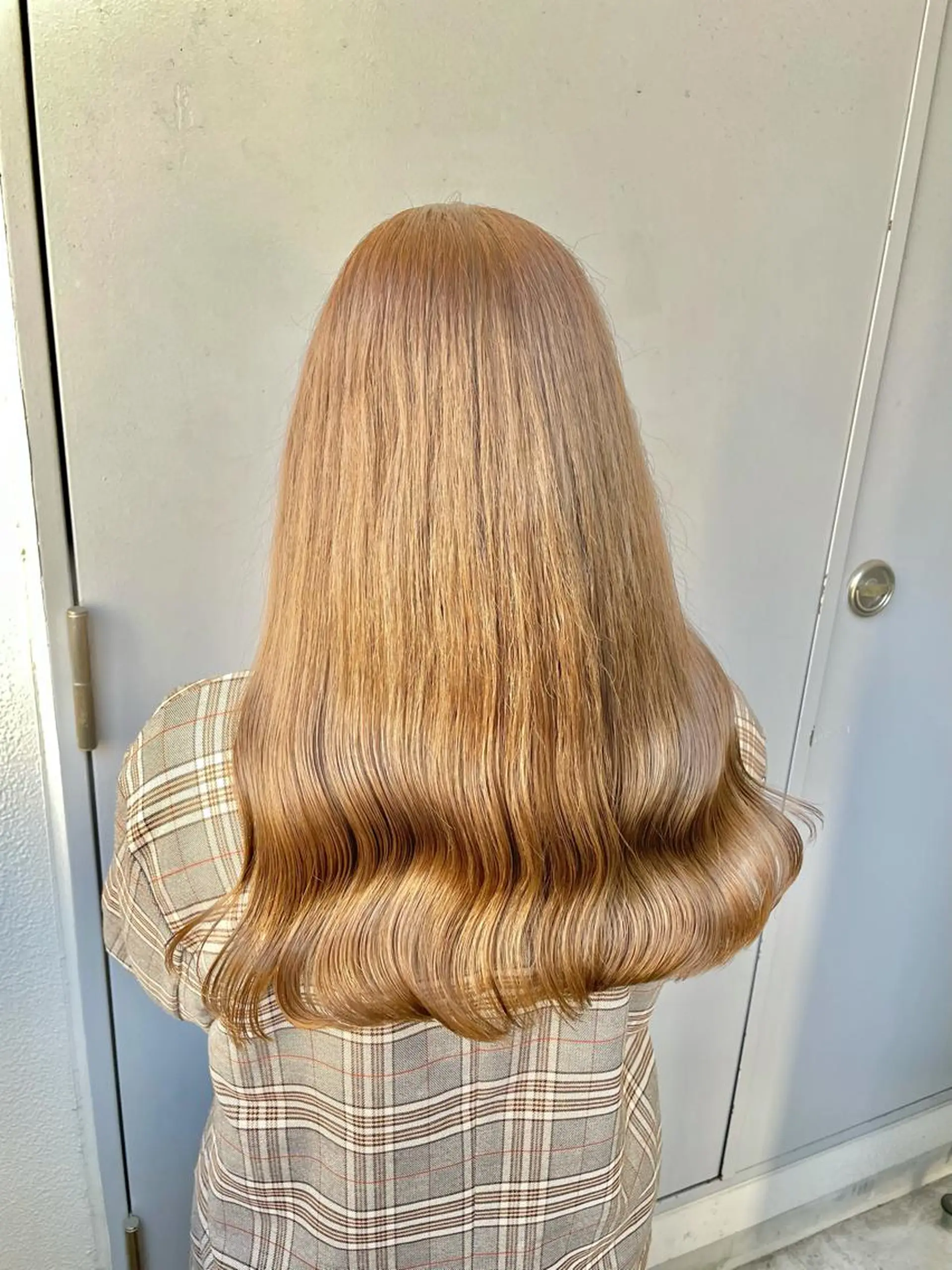 ロング カラー ヘアカラー トリートメント ヘッドスパ ヘアセット ベージュカラー💖 やすひろのヘアスタイル