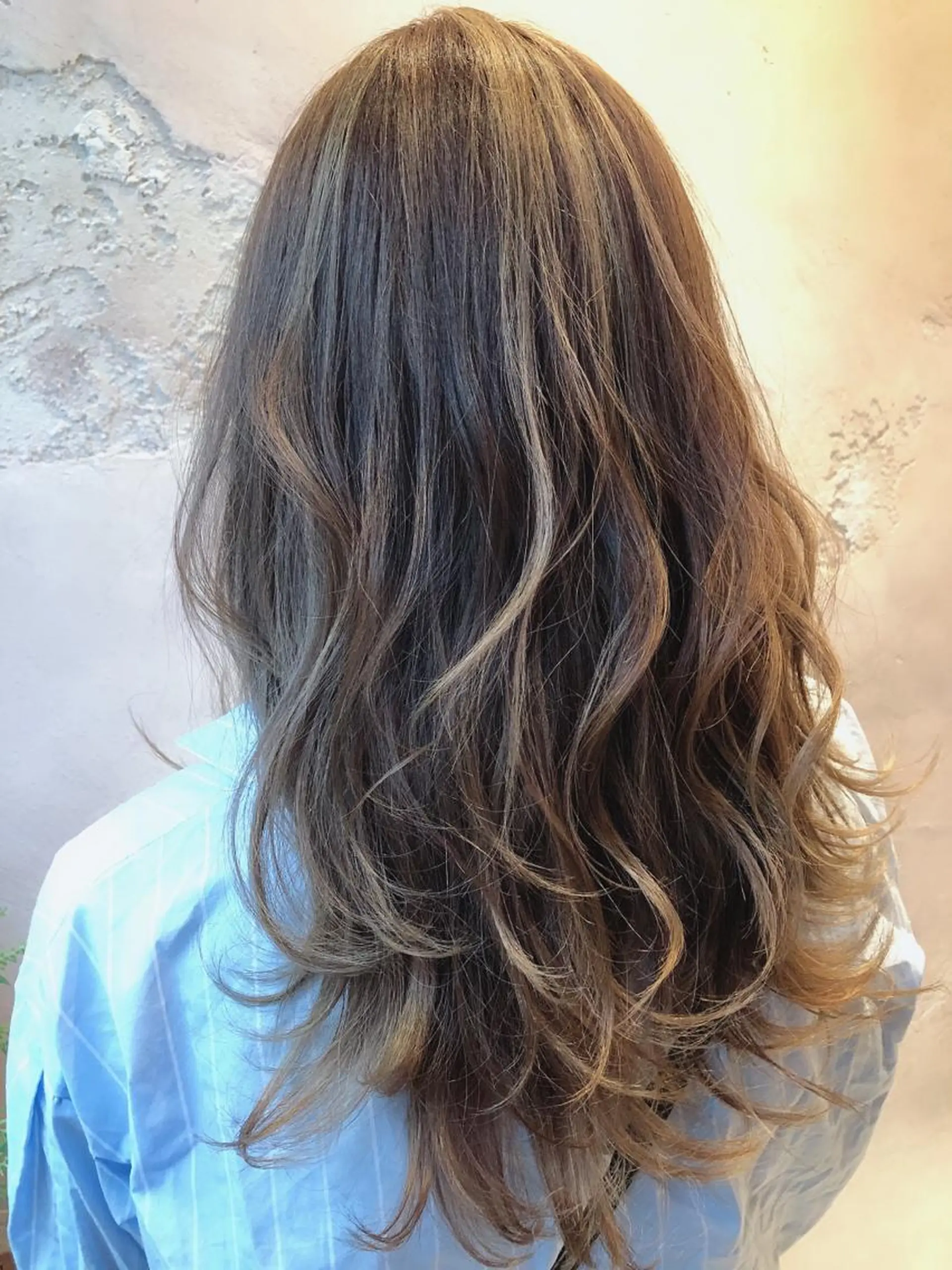 セミロング ハイライト 縮毛矯正・髪質改善 ❣️三浦正也のヘアスタイル