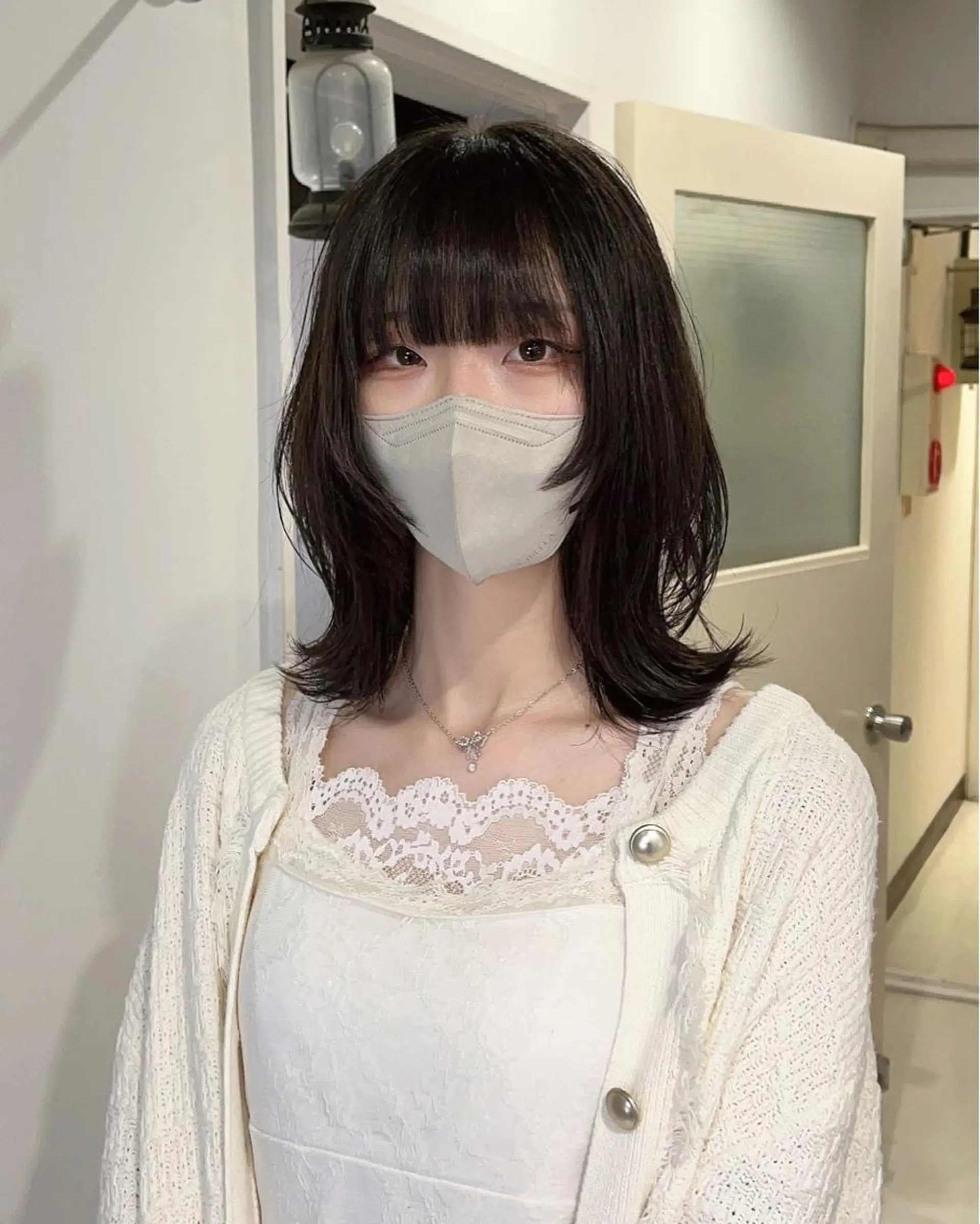 ミディアム ミディアムレイヤー レイヤーカット ウルフカット ウルフレイヤー ウルフ/レイヤー /パーマ/島田陽稀のヘアスタイル