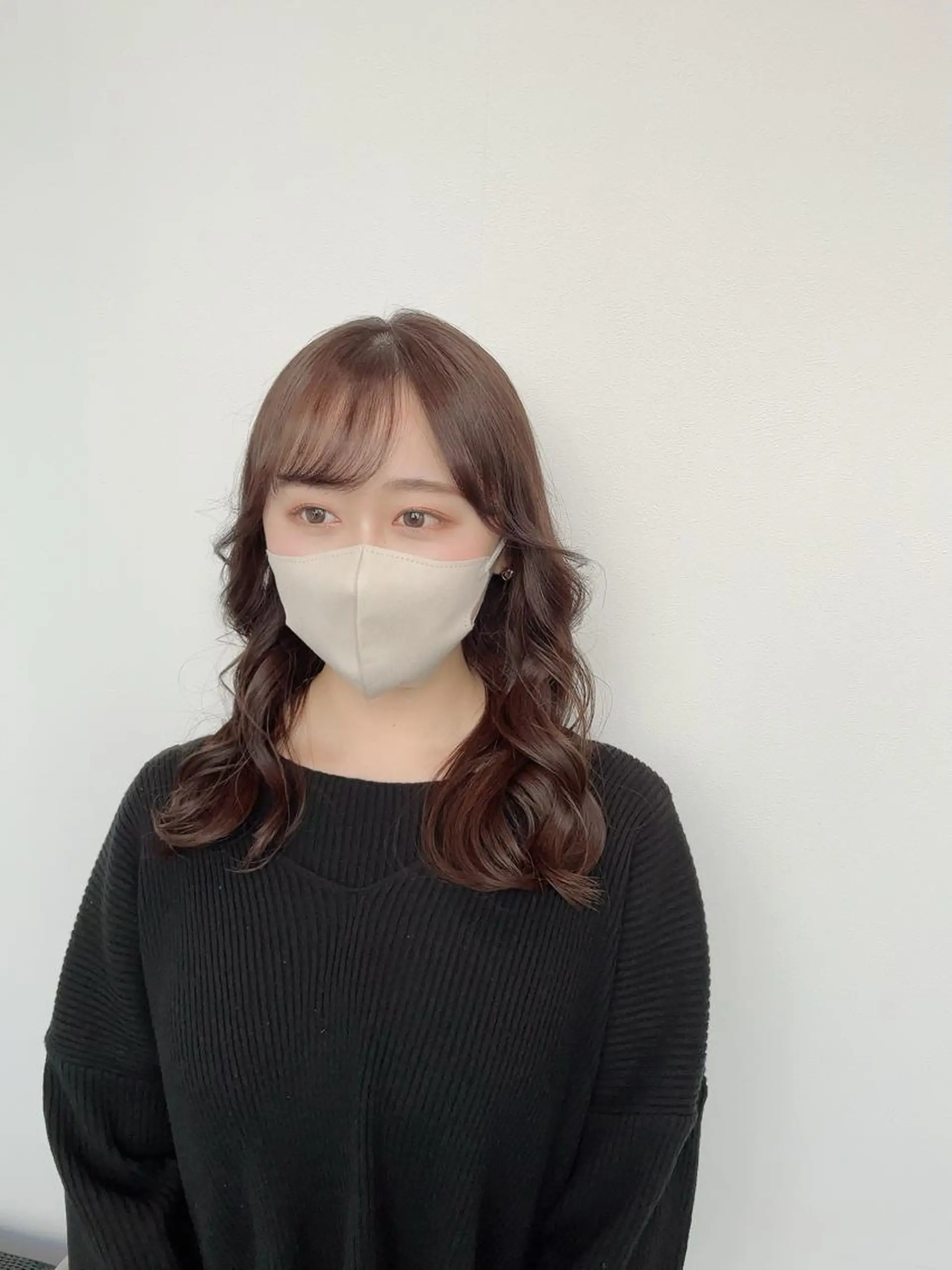 セミロング カラー 乾かすだけで美髪✨ 髪質改善専門/鈴木遼のヘアスタイル