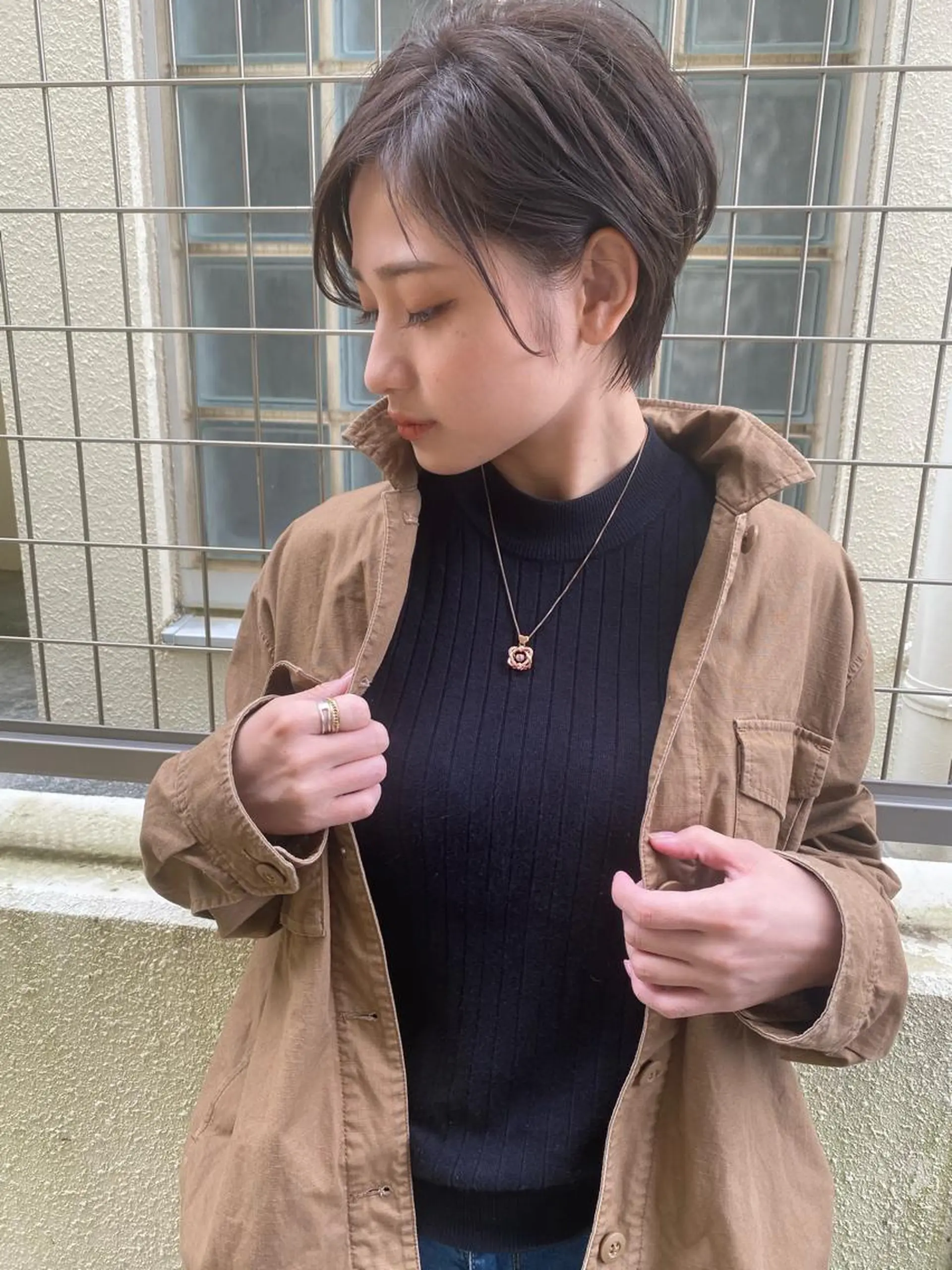 ショート カラー イルミナカラー カット ヘアカラー grand juteのヘアスタイル