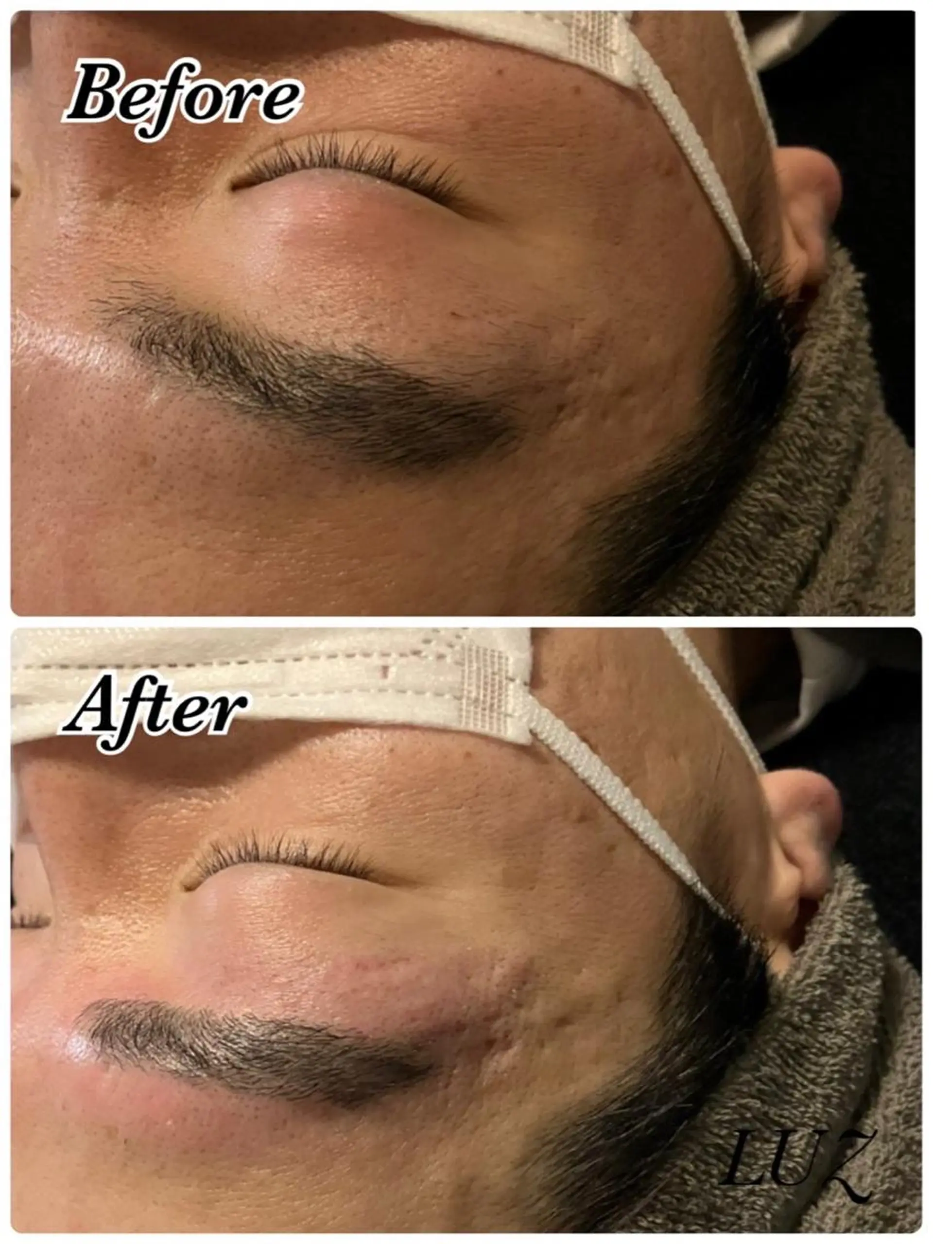 メンズ アイブロウ メンズパーマ ハリウッドブロウリフト メンズアイブロウ 眉毛ワックス脱毛 ワックス脱毛 眉カット その他(アイブロウ) メンズフェイシャル アイブロウ・ルースのエステ・リラクイメージ