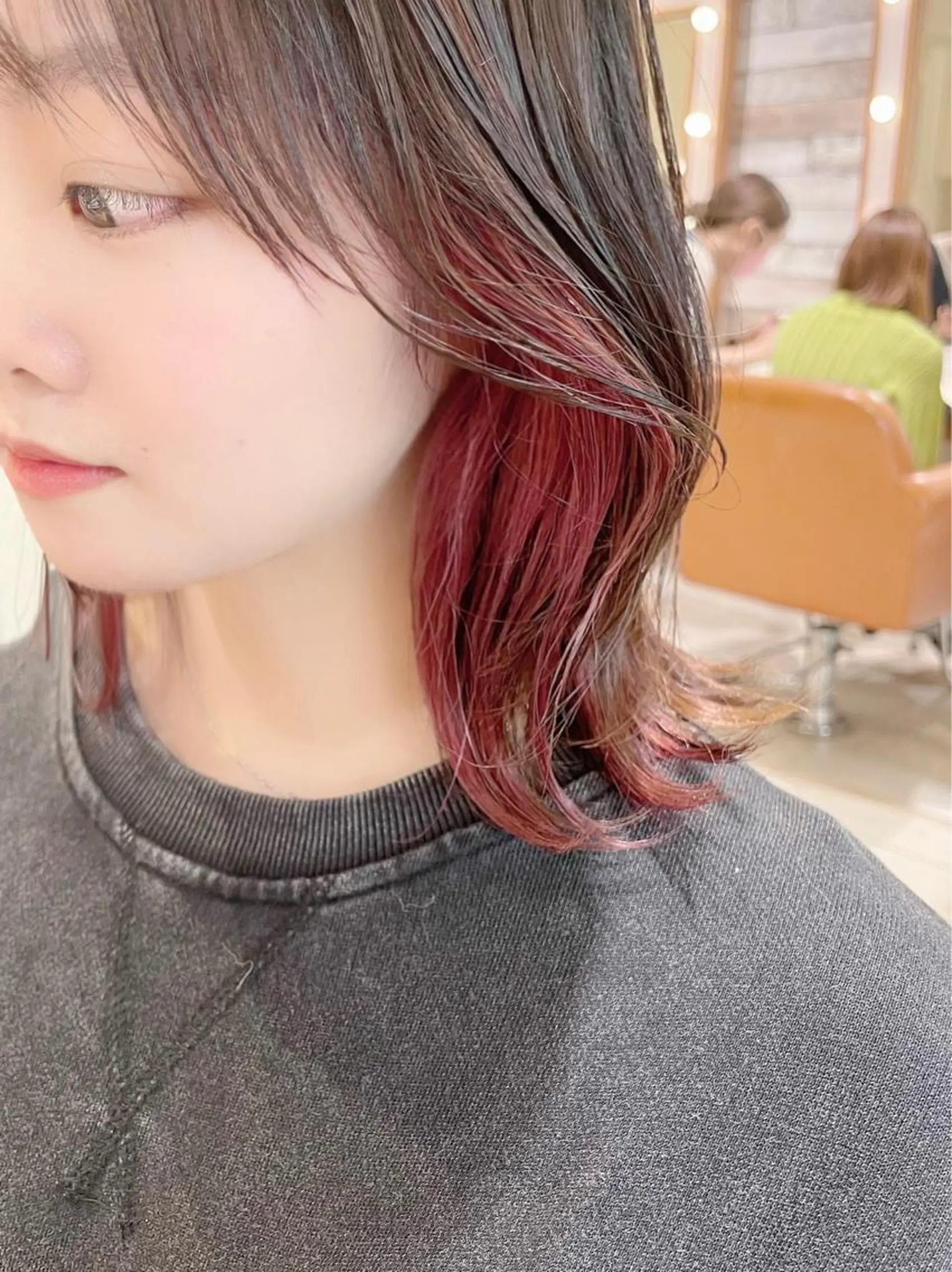 ミディアム カット ヘアカラー 小幡永吉 ✨ショート✨韓国✨のヘアスタイル