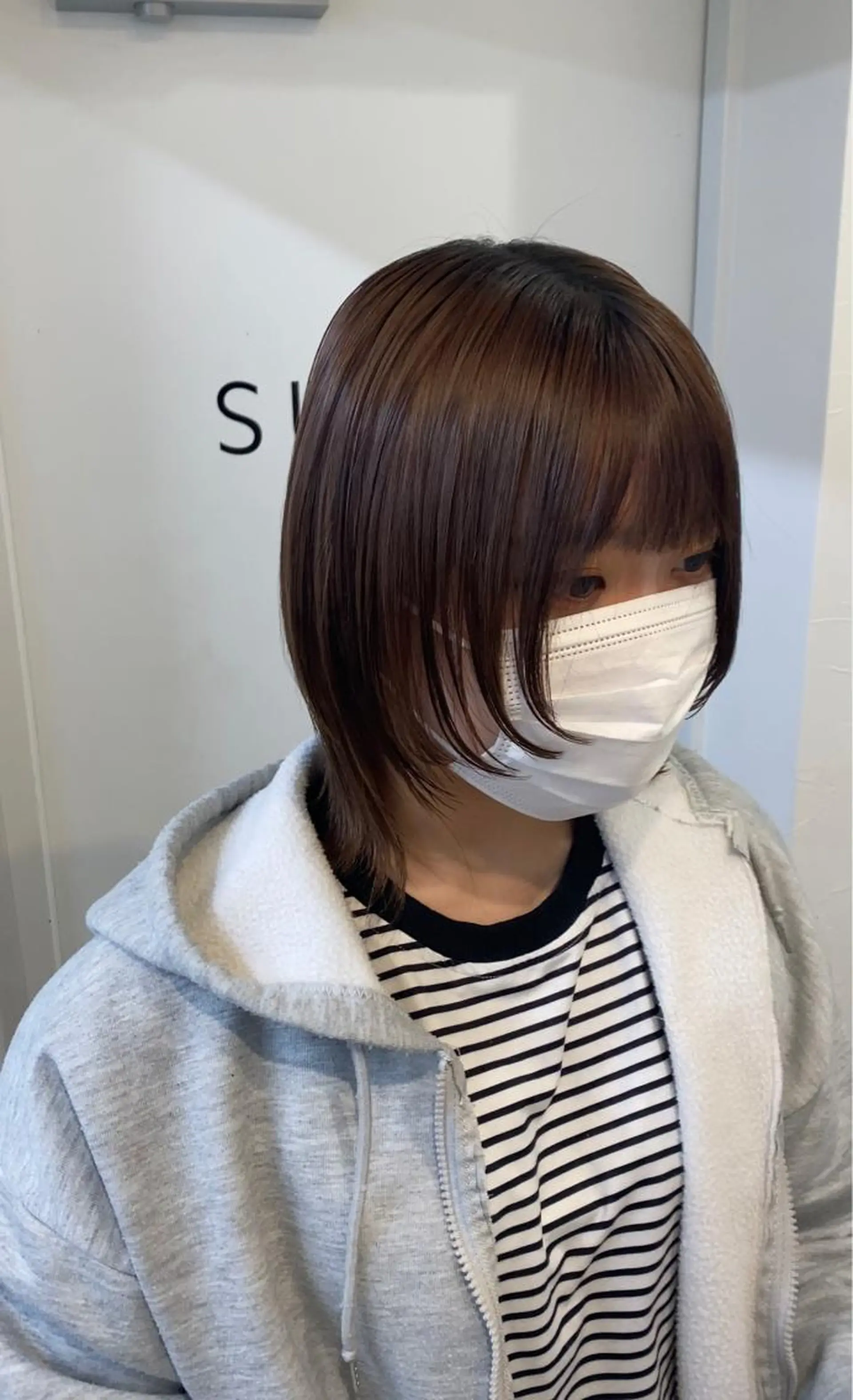 ショート 似合わせカット ウルフカット 梅田l大人韓国ヘア レイヤー×艶カラーのヘアスタイル