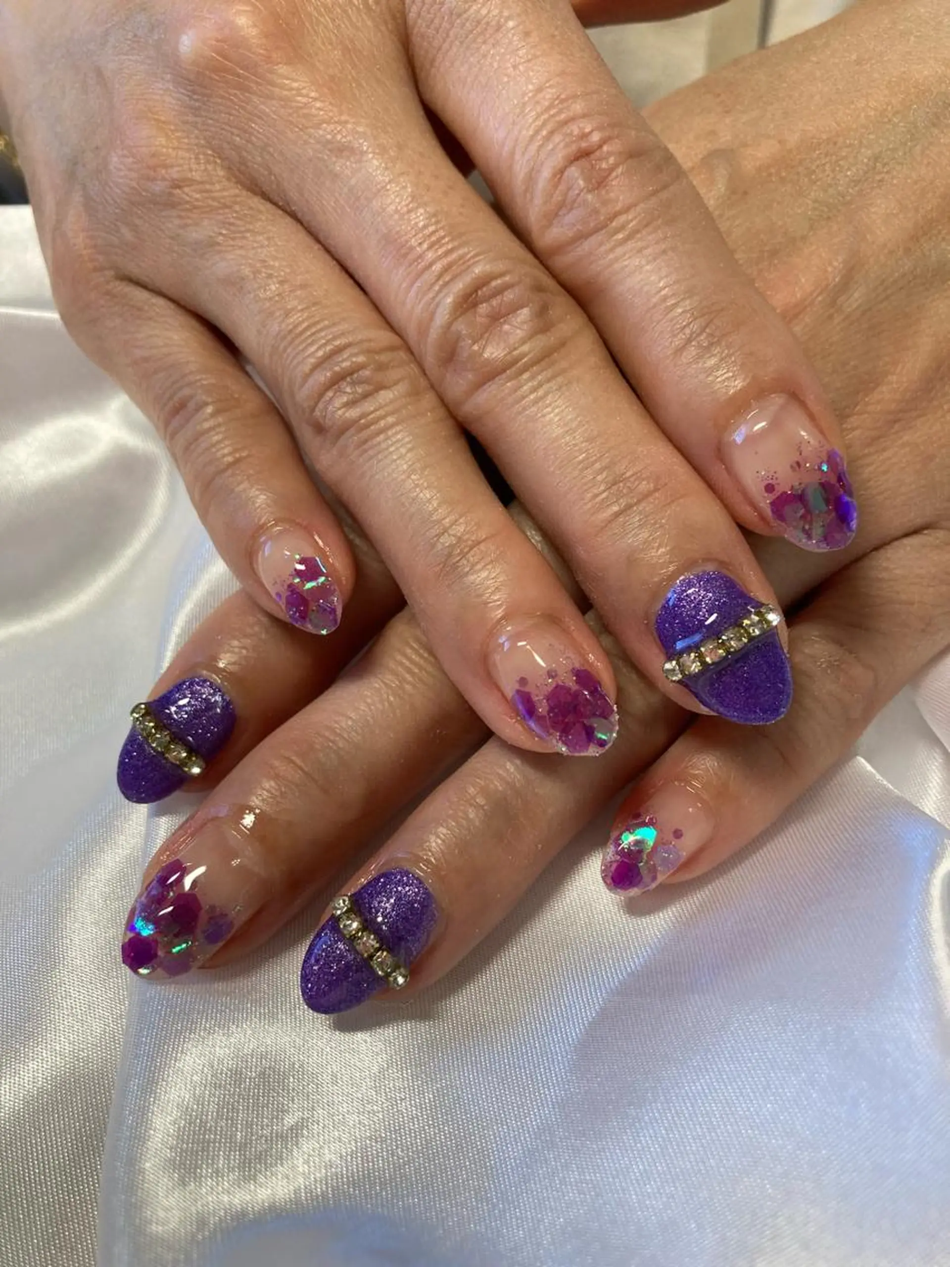 ネイル ストーンネイル ハンドネイル NailSalon Beniceのネイルデザイン