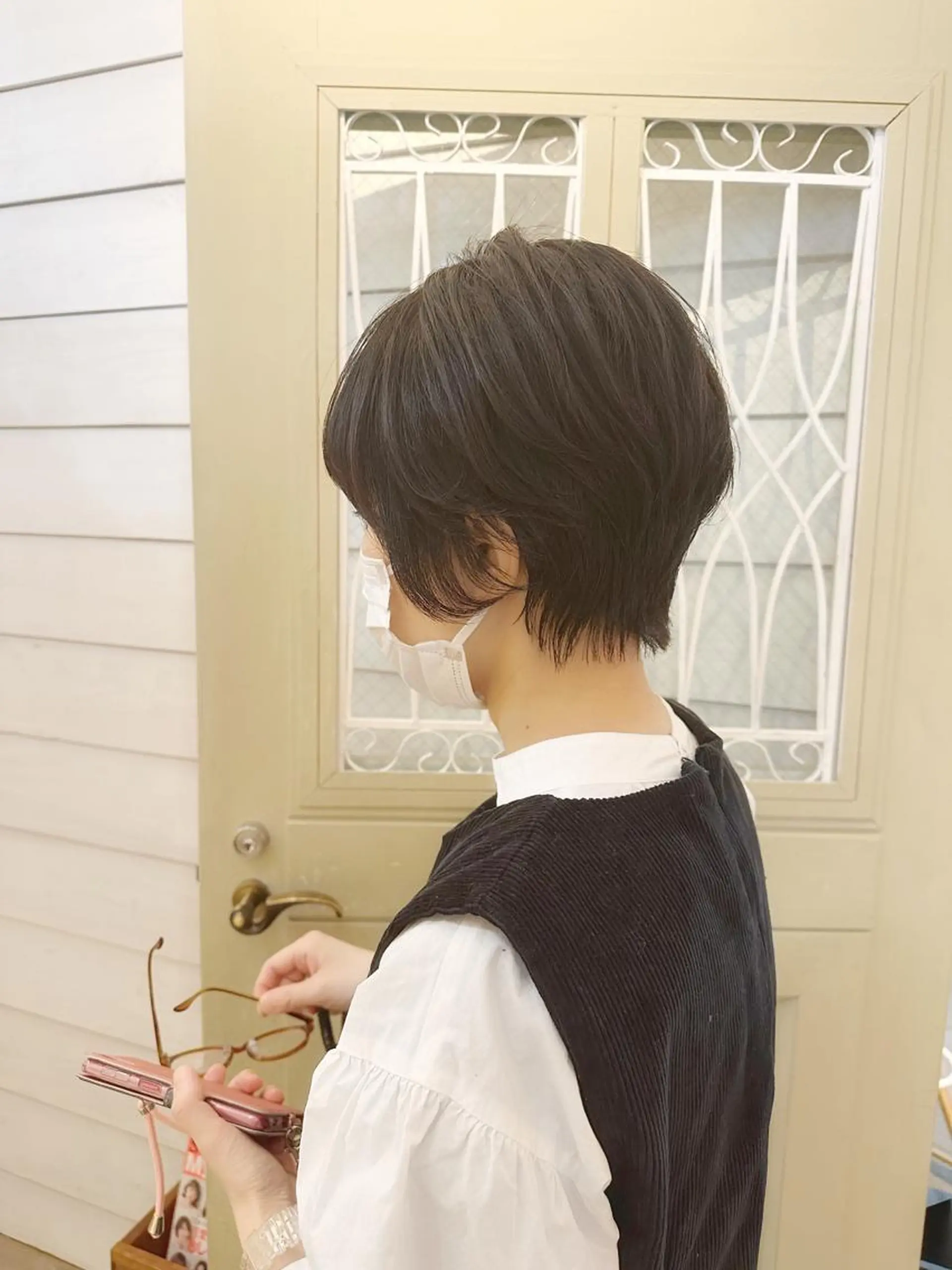 ショート カラー ショートボブ ハンサムショート ブリーチ ブリーチなしカラー ボブ 👑銀座ショート/ 絶壁補正/金子涼👑のヘアスタイル
