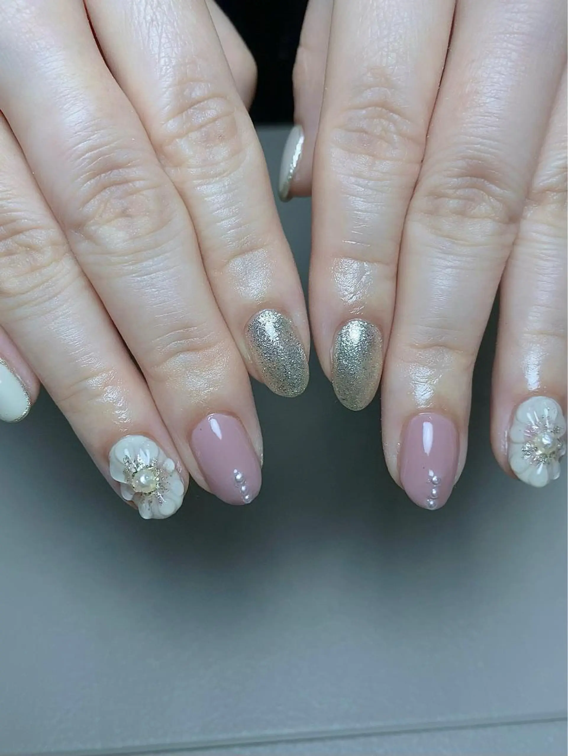 ミディアム ハンドネイル cattleya nailのネイルデザイン