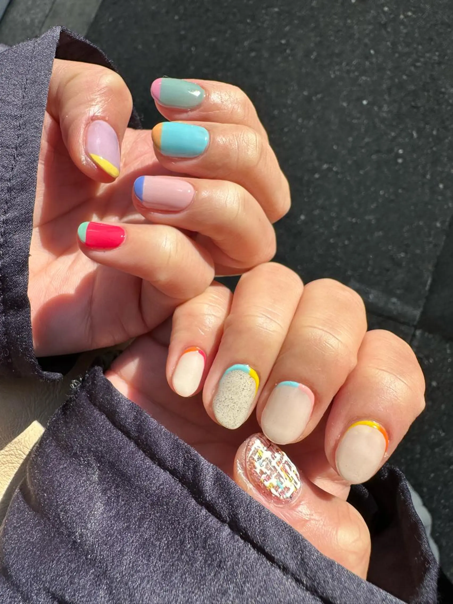 ロング カラー ヘアアレンジ キッズ ネイル マツエク・マツパ アイブロウ 福田 加奈のネイルデザイン