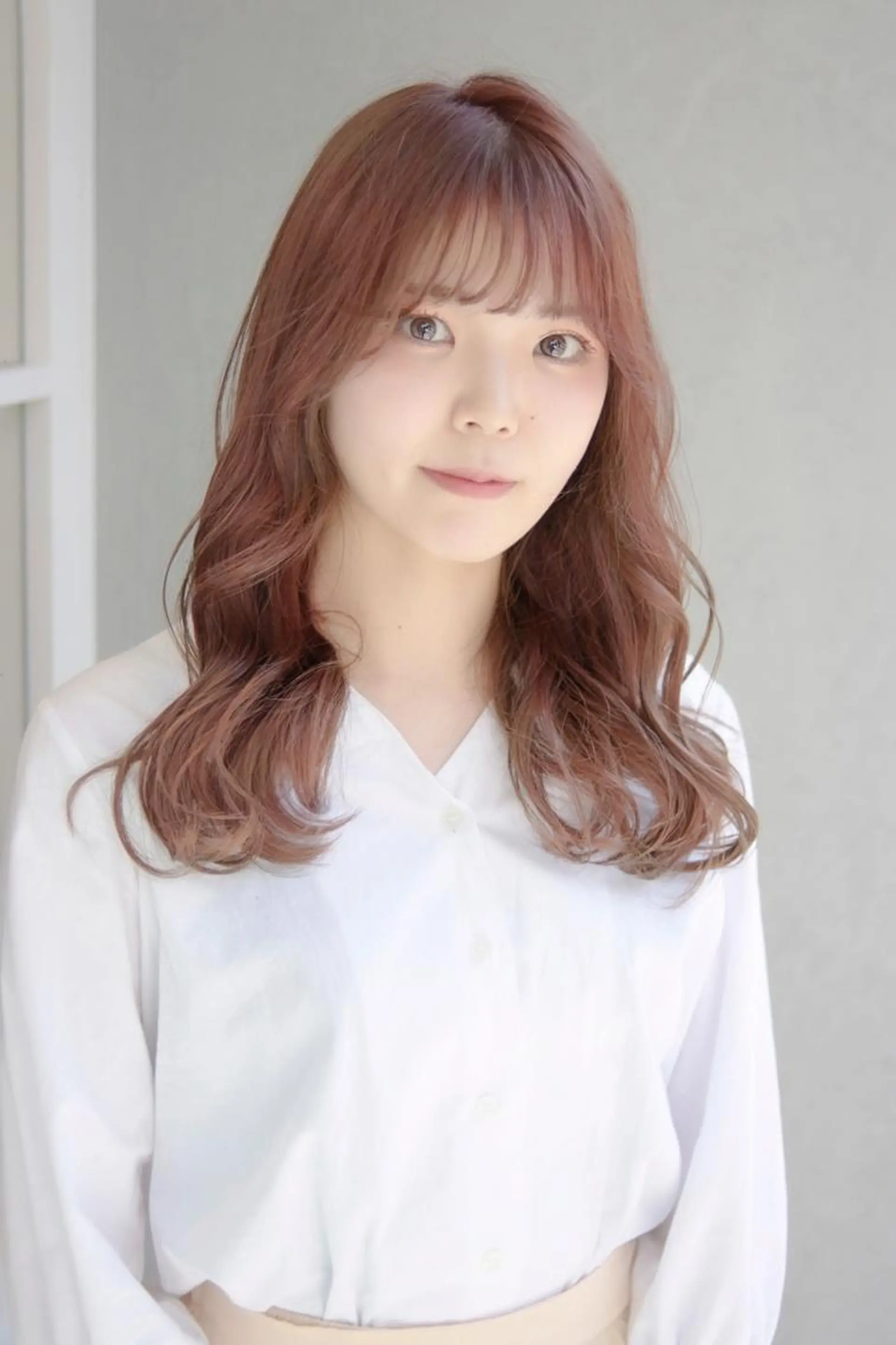 ミディアム カラー ba_boo 福岡店のヘアスタイル