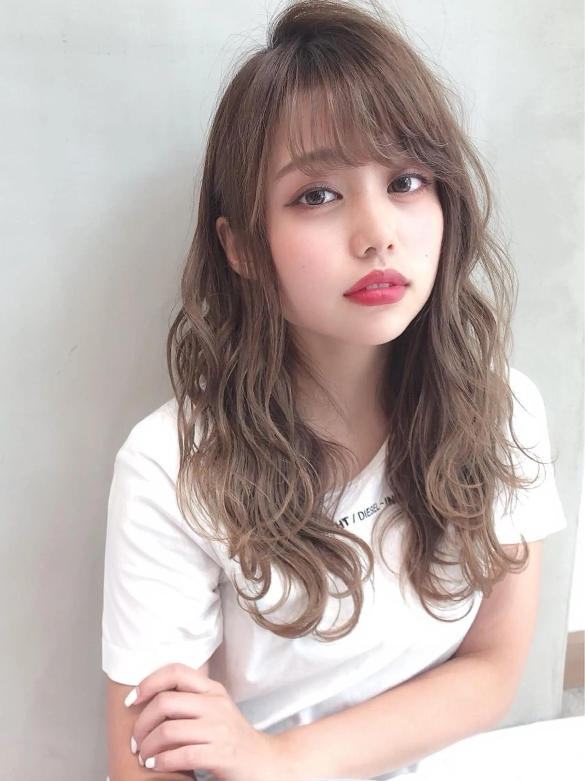 ロング カット ヘアカラー トリートメント 具志 正太のヘアスタイル