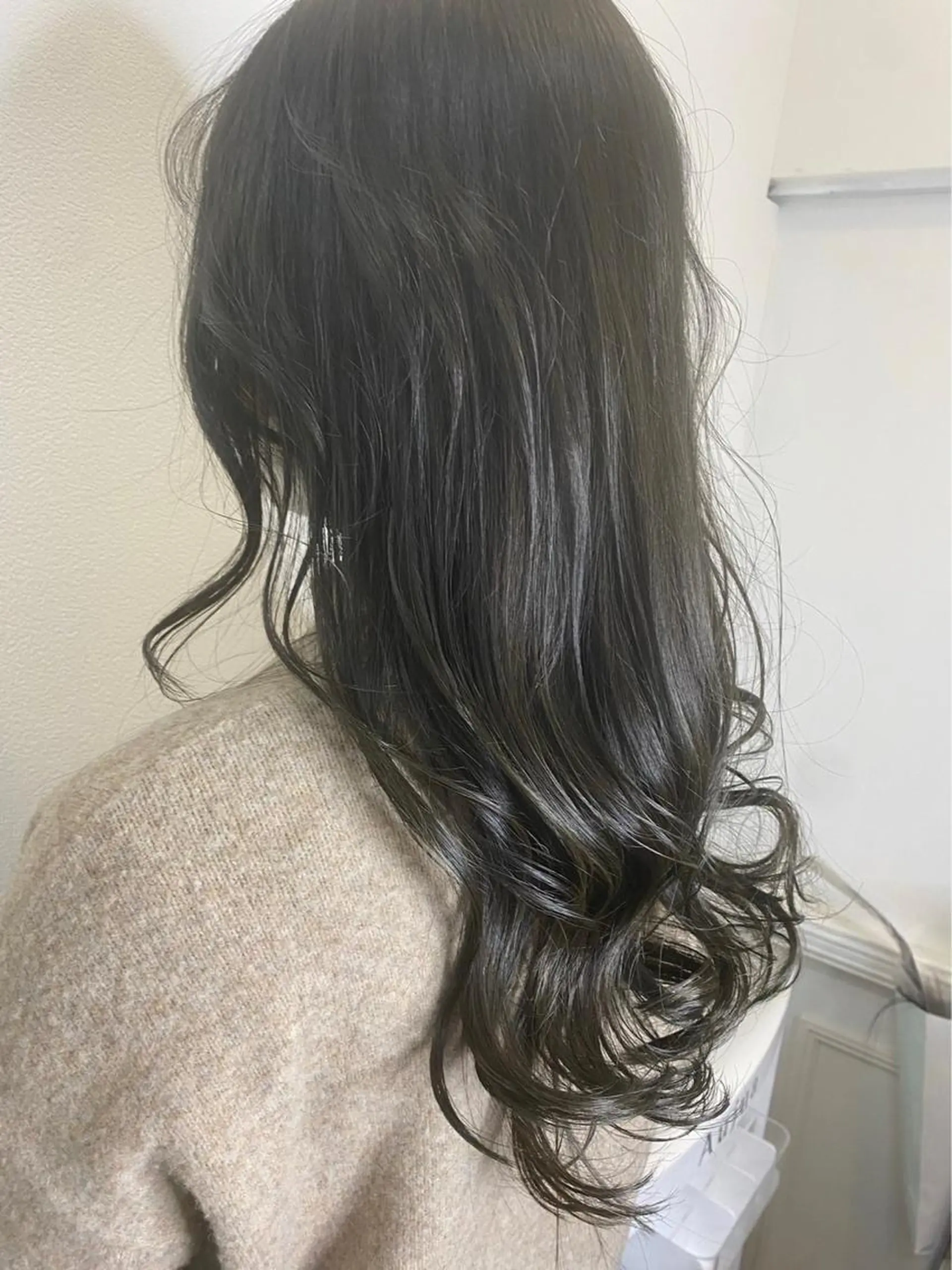 ロング カラー パーマ ヘアアレンジ リルウヘアー 天王寺のヘアスタイル