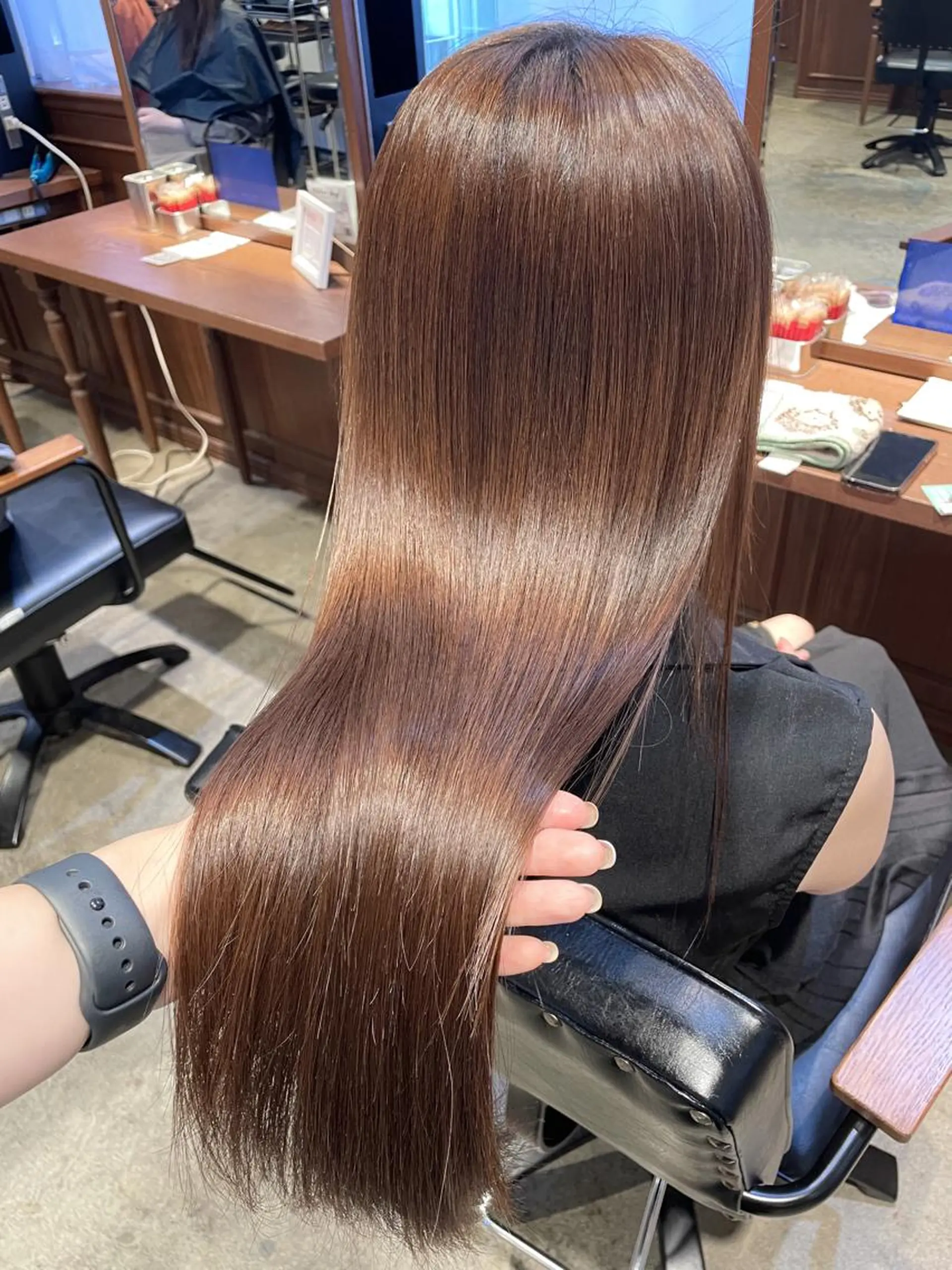 ロング カット 縮毛矯正 トリートメント ｅｒｉ 🧴🫧のヘアスタイル