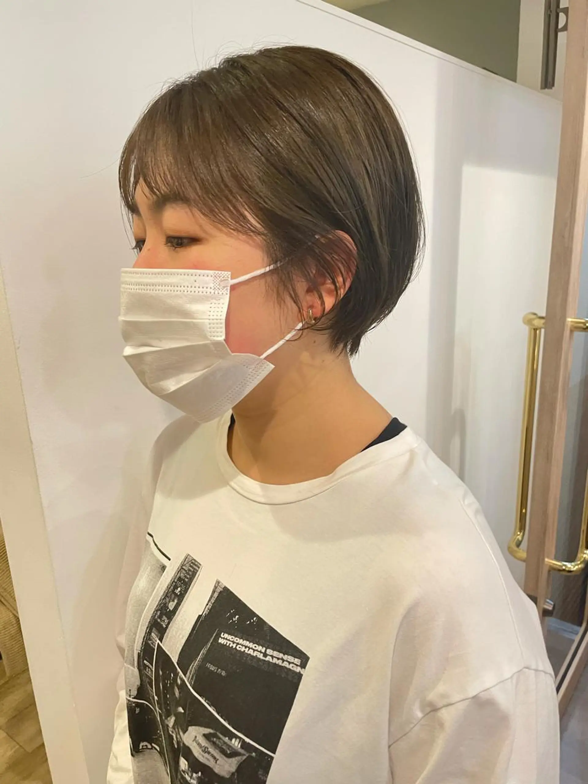 ショート カット ヘアカラー トリートメント 大迫 江梨のヘアスタイル