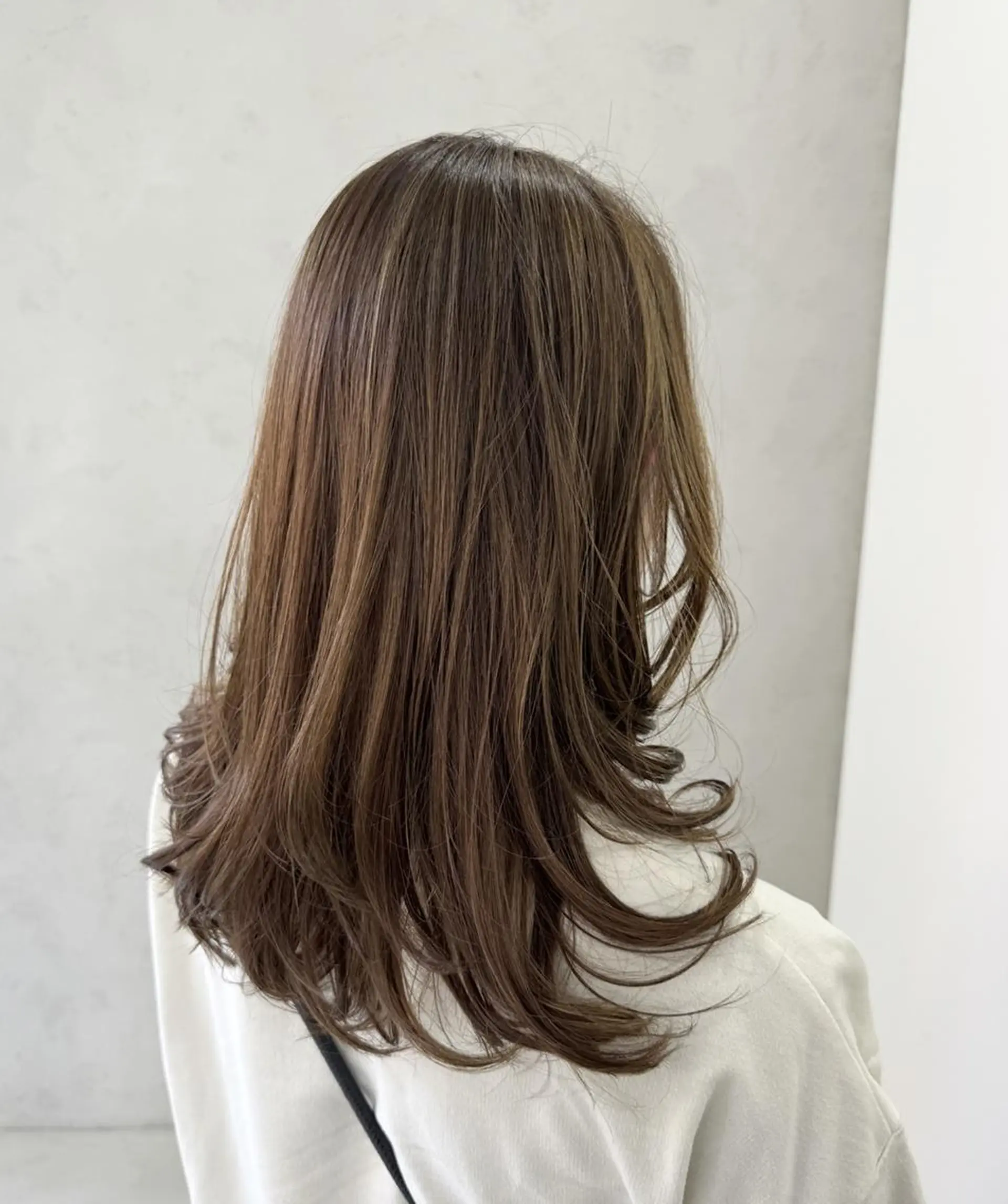 セミロング カラー メンズカットモデル 今川茉綾のヘアスタイル