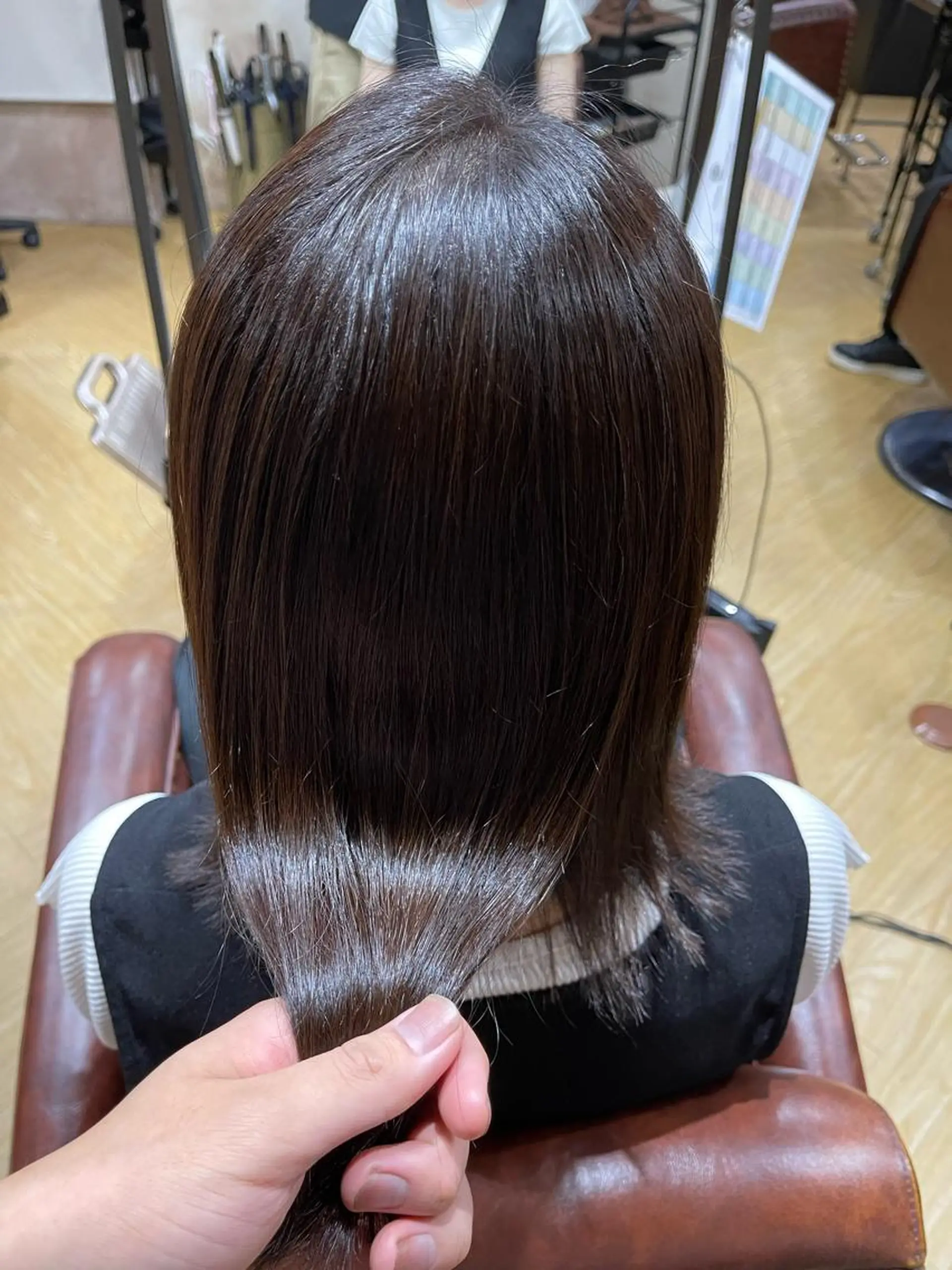 ミディアム 縮毛矯正 antica YOSHIのヘアスタイル