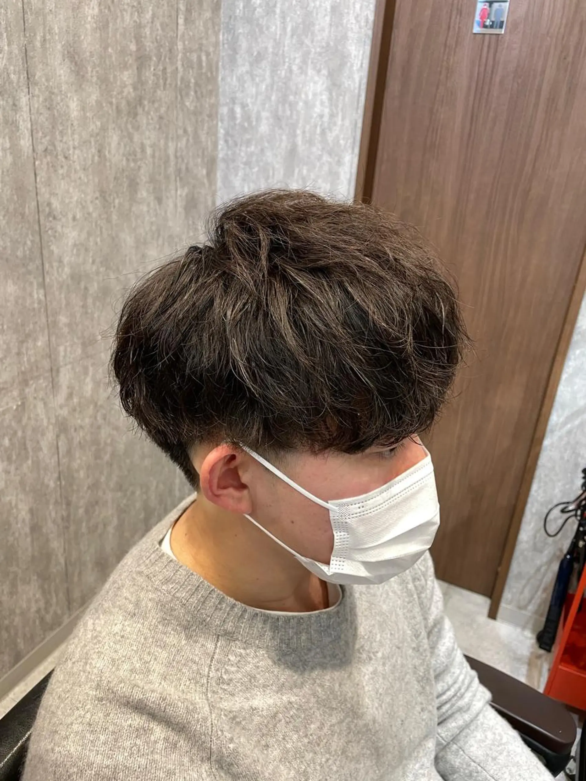 ショート カラー パーマ メンズ カット パーマ 🔥メンズ超特化🔥 青木海斗のヘアスタイル