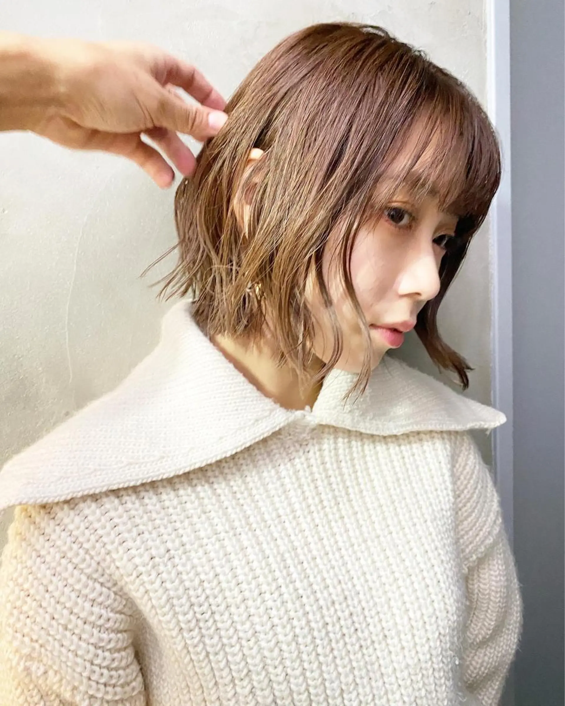 ミディアム カラー ヘアアレンジ カット トリートメント ヘッドスパ ヘアセット ✨前田 優・2拠点✨ ✨恵比寿・札幌店✨のヘアスタイル