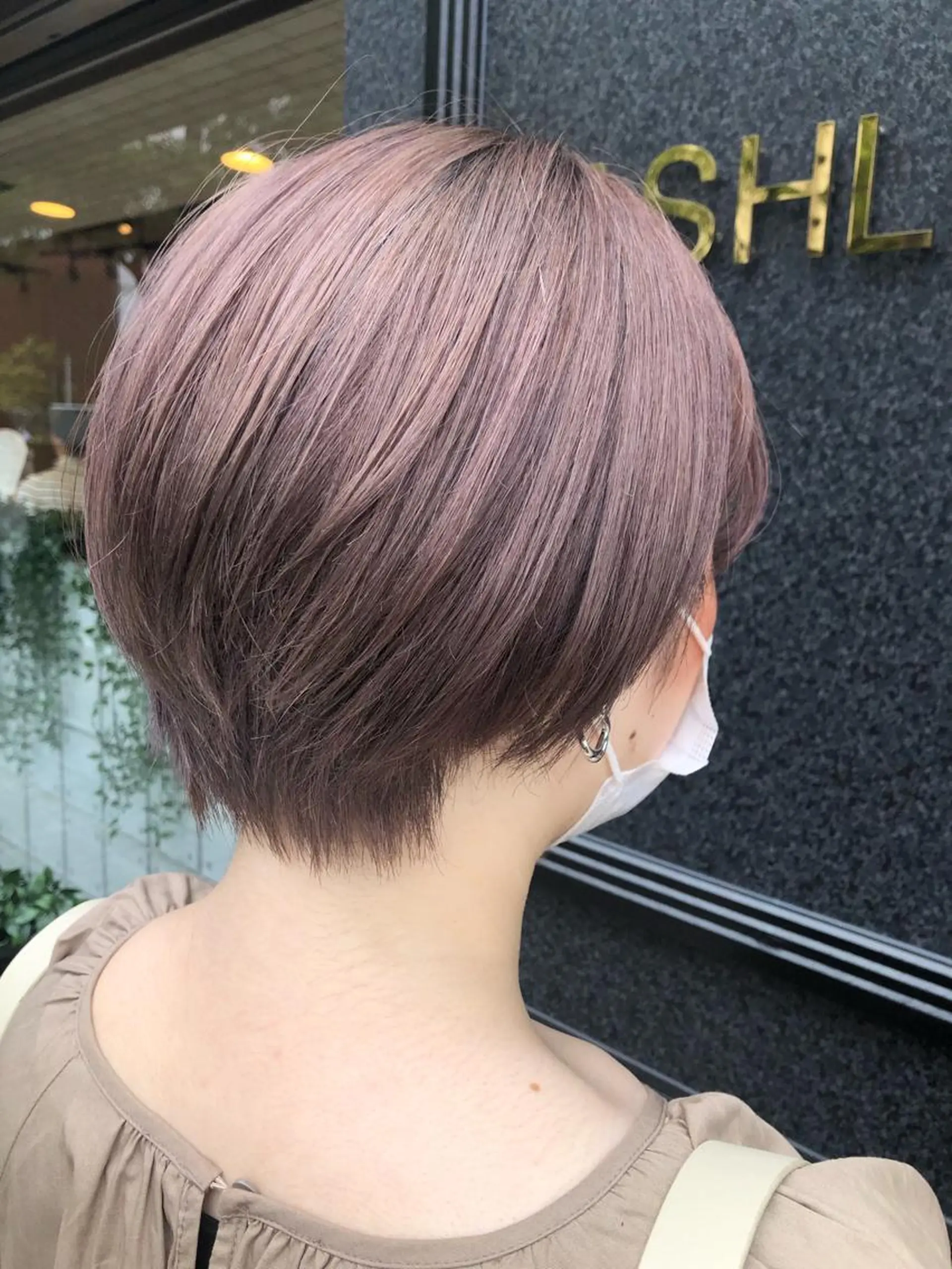 ショート カラー ベージュカラー ピンクカラー ピンクベージュ ASHLEY/ miku.🥀のヘアスタイル