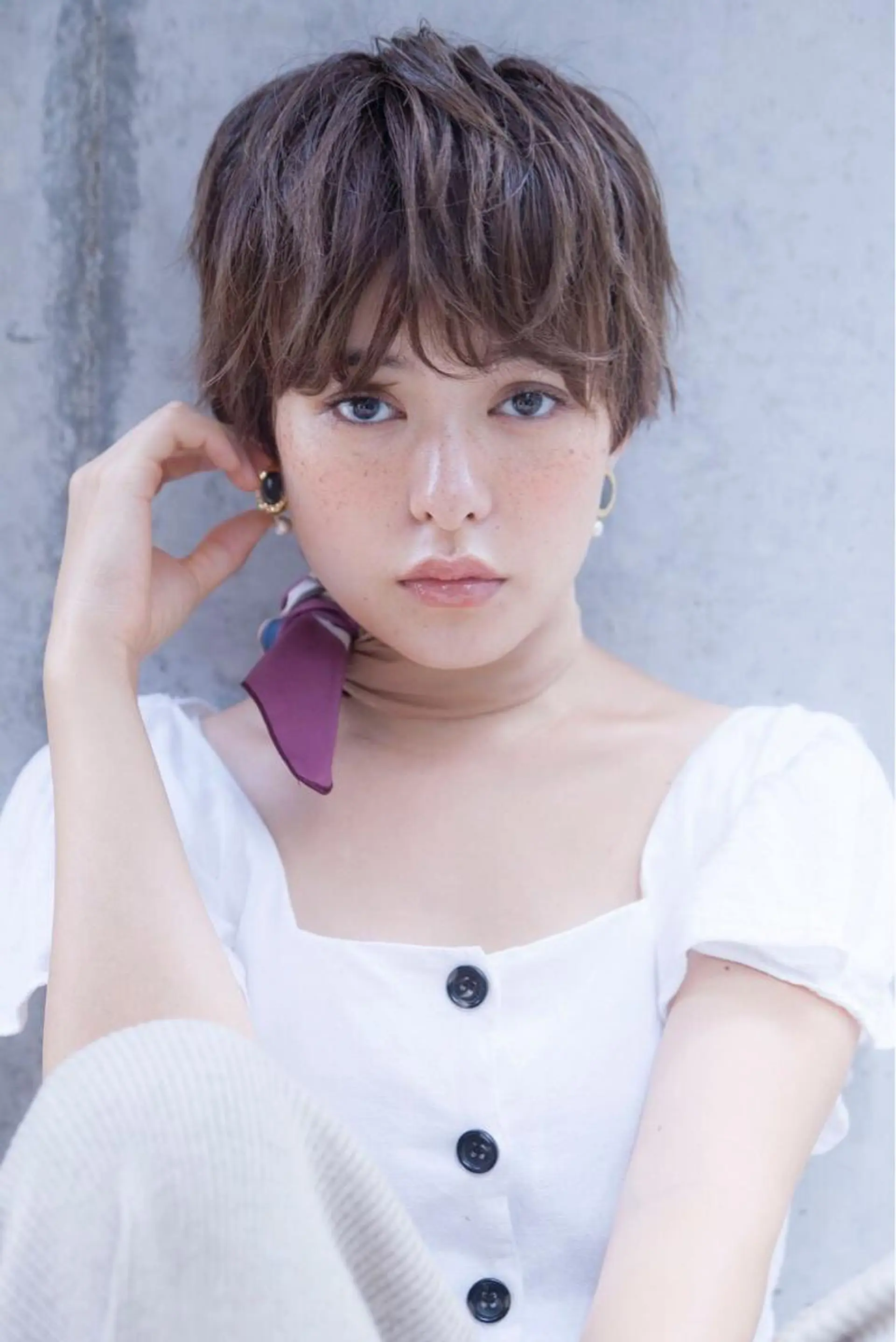 ショート カラー ヘアアレンジ ミニボブ/ブリーチ 🌈MISATOのヘアスタイル