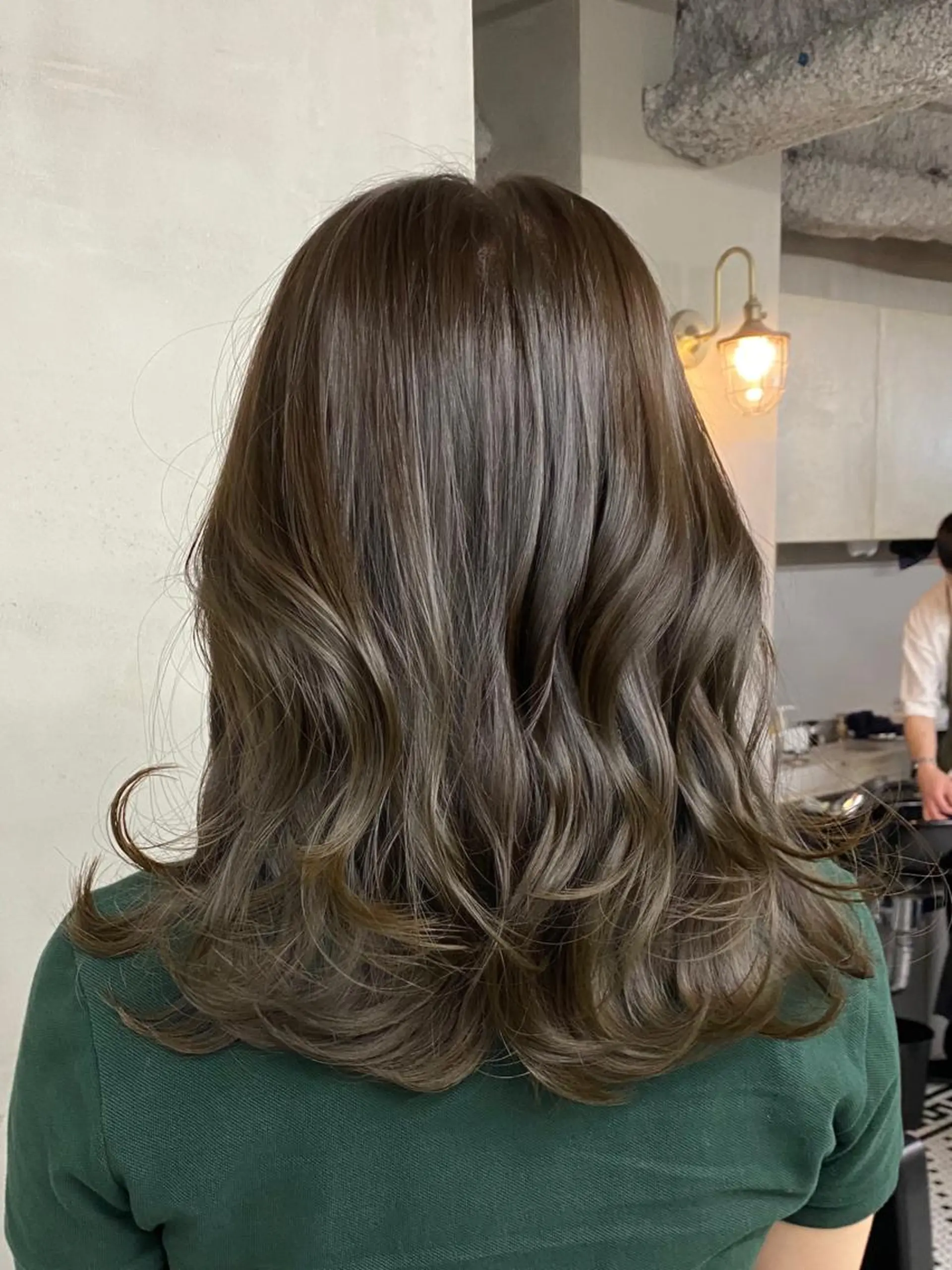 ミディアム ヘアカラー 新宿/韓国ヘア/ 髪質改善ストレートのヘアスタイル