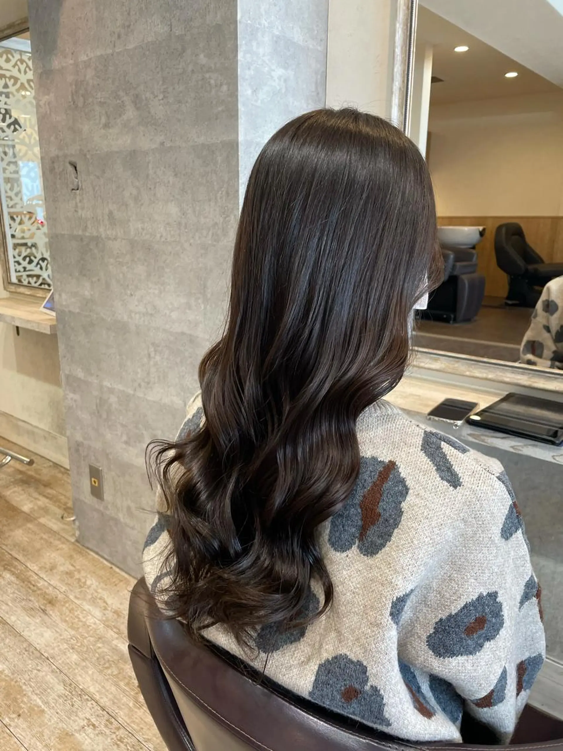 ロング カラー カット ヘアカラー トリートメント 小顔/似合わせカット 杉山莉菜のヘアスタイル