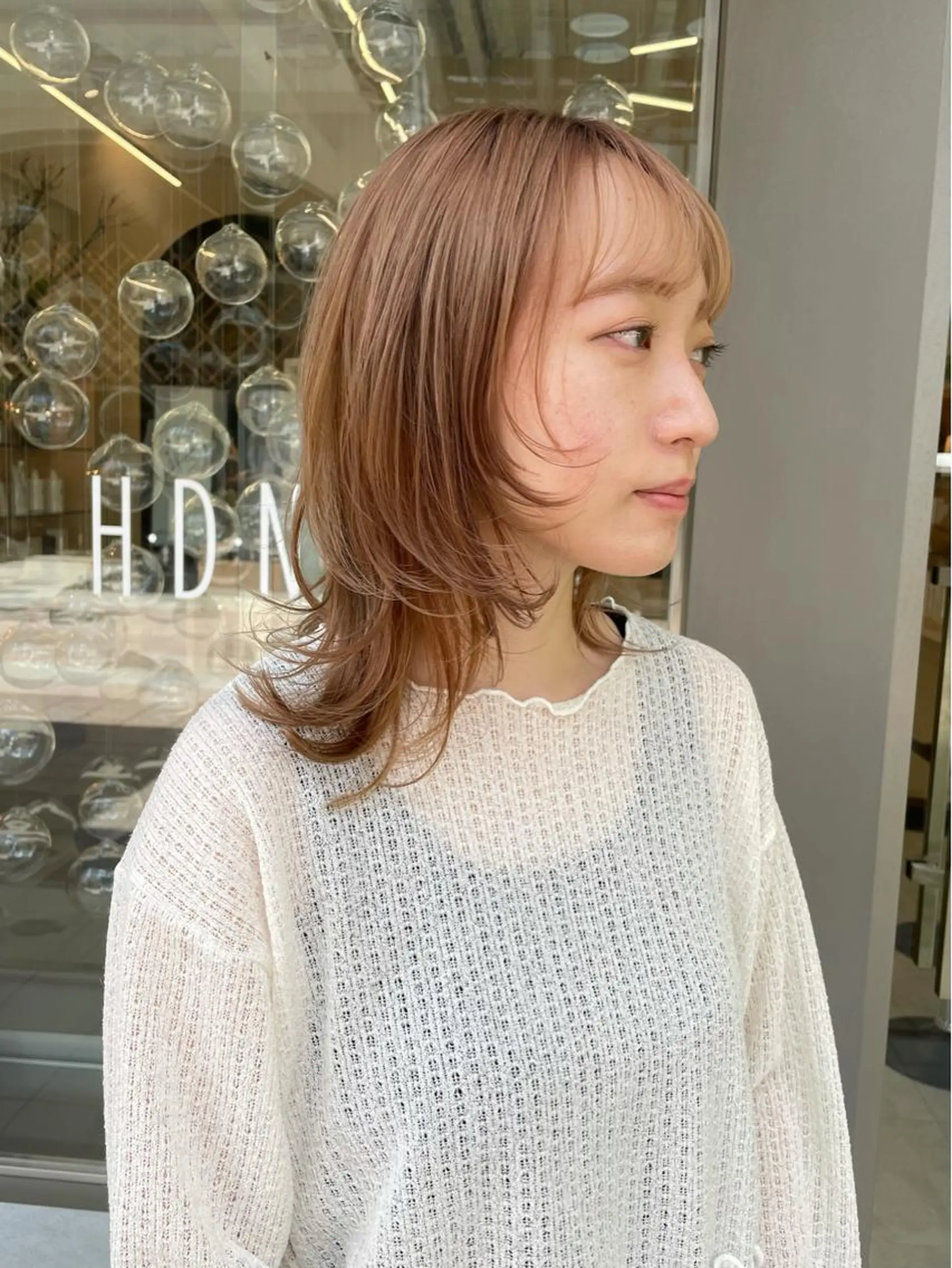 ミディアム カラー 髙橋 かすみのヘアスタイル