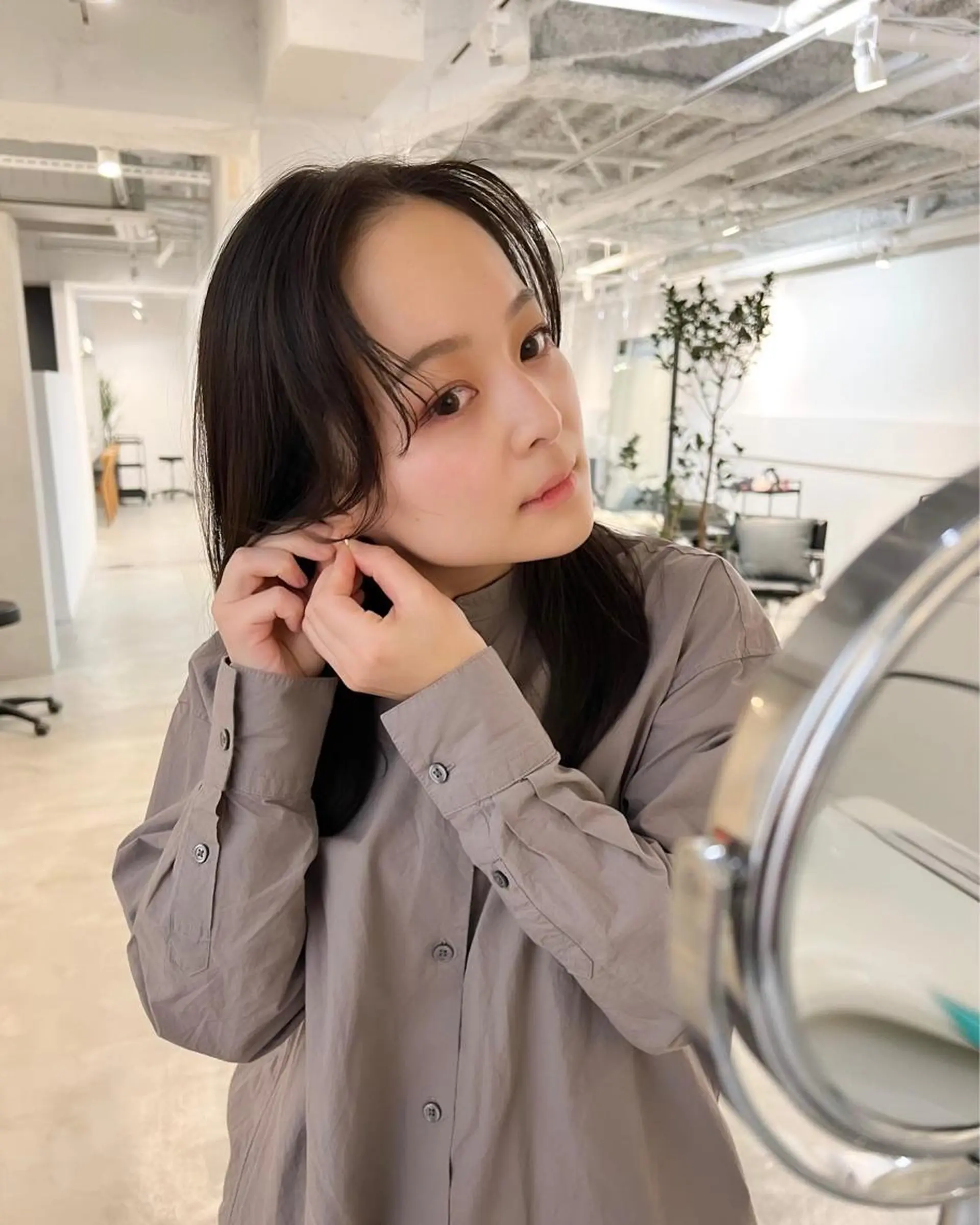 ミディアム カラー パーマ ミディアムパーマ 韓国風ヘア カット ヘアカラー パーマ トリートメント レイヤーカットのプロ 大人ヘア宮森貴志のヘアスタイル