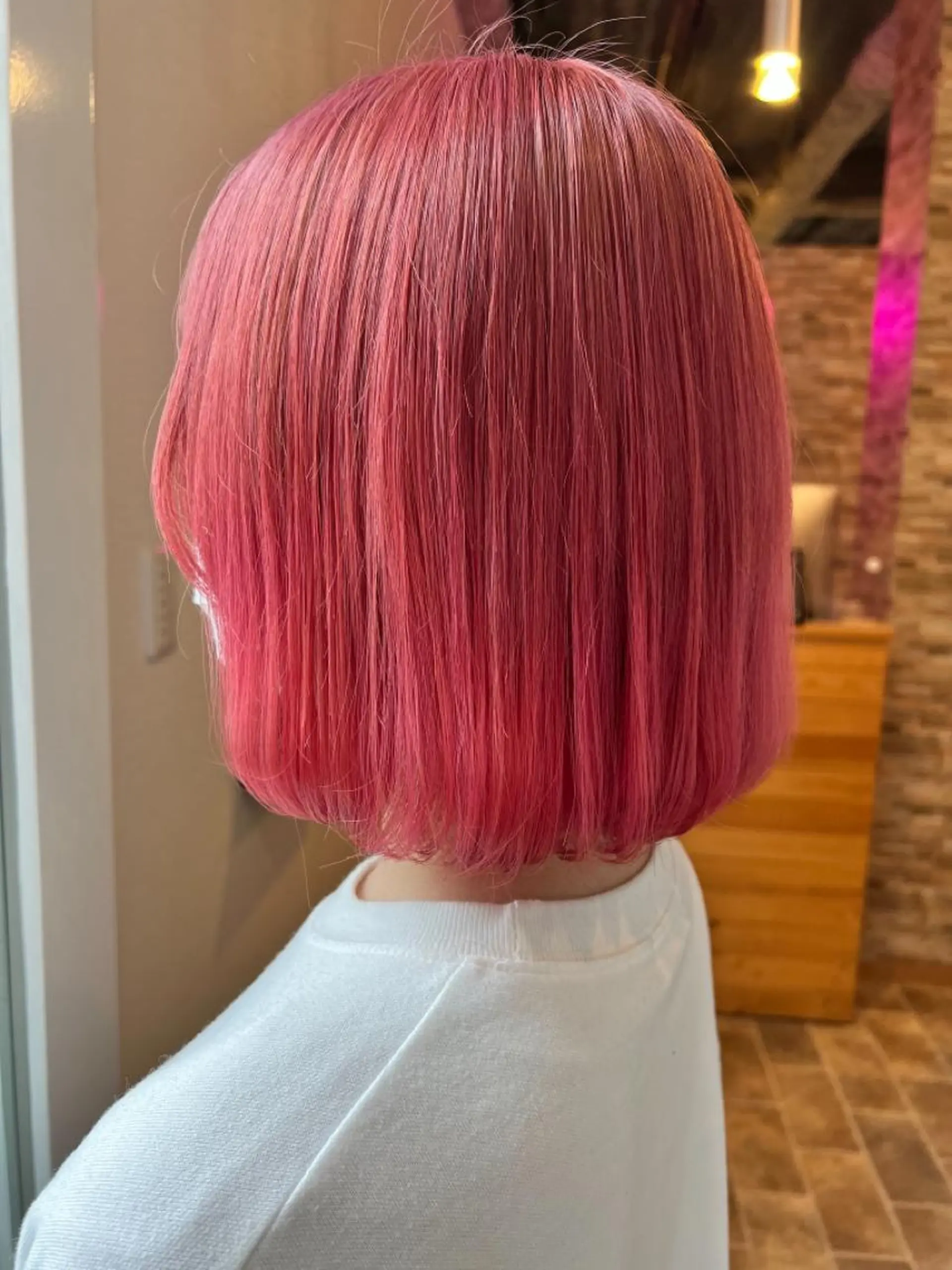 ショート カラー ヘアカラー&縮毛矯正 STAR☆RIVERのヘアスタイル