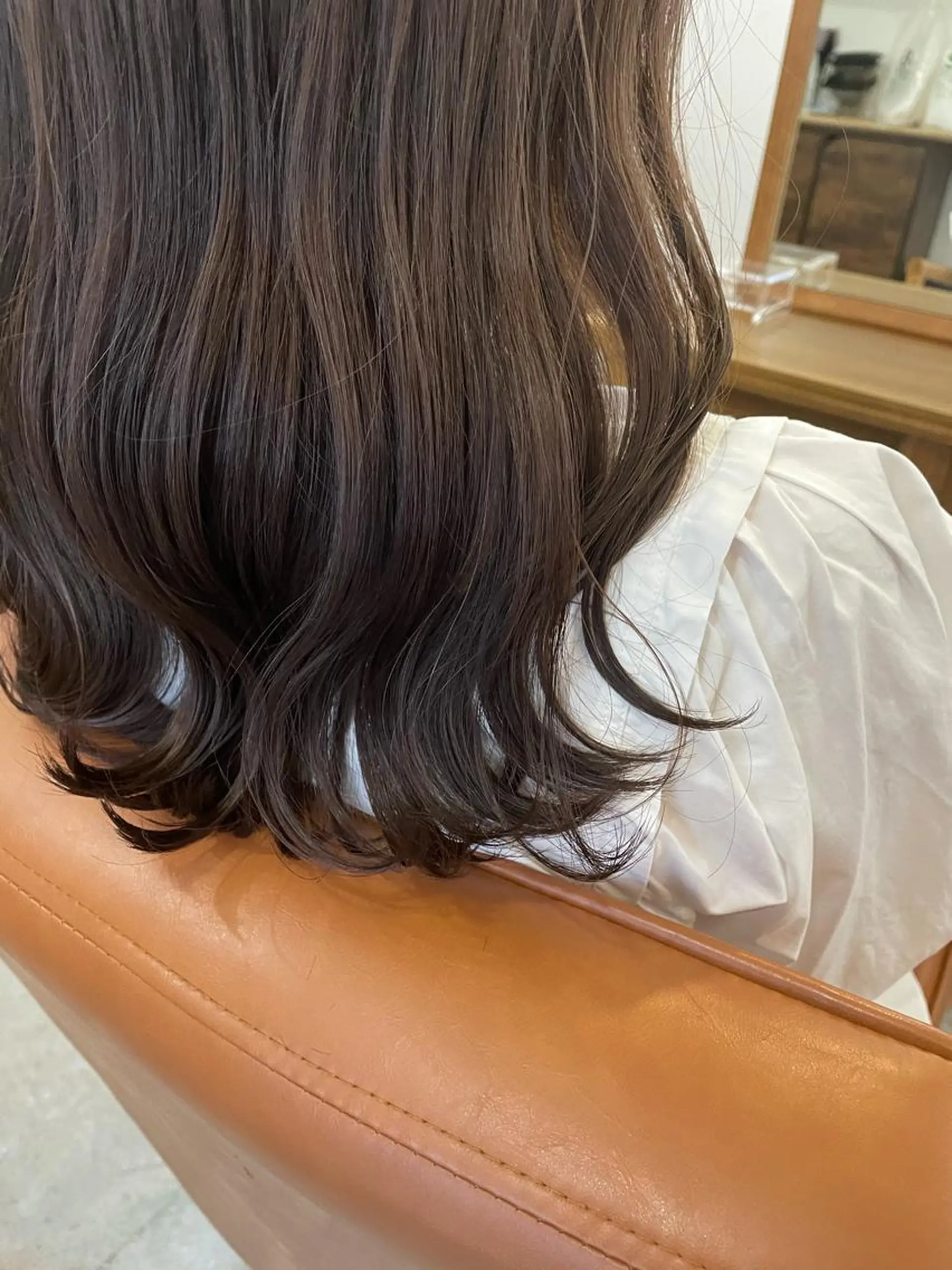 ロング カラー ベージュカラー ブラウンカラー ブラウンベージュ カット ヘアカラー トリートメント 河野 満月のヘアスタイル