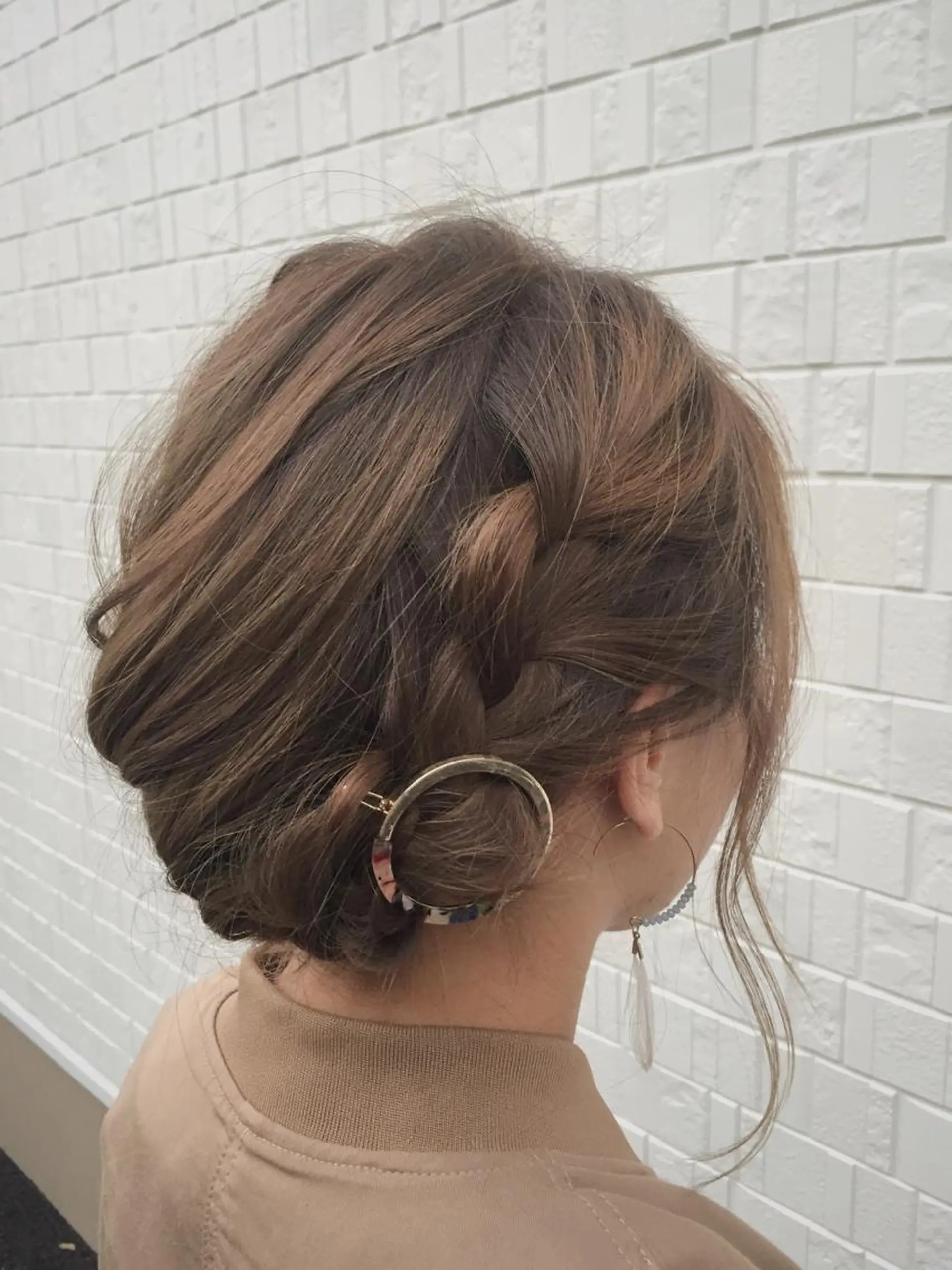 ミディアム カラー ヘアアレンジ 簡単アレンジ ハットリ /北習志野のヘアスタイル