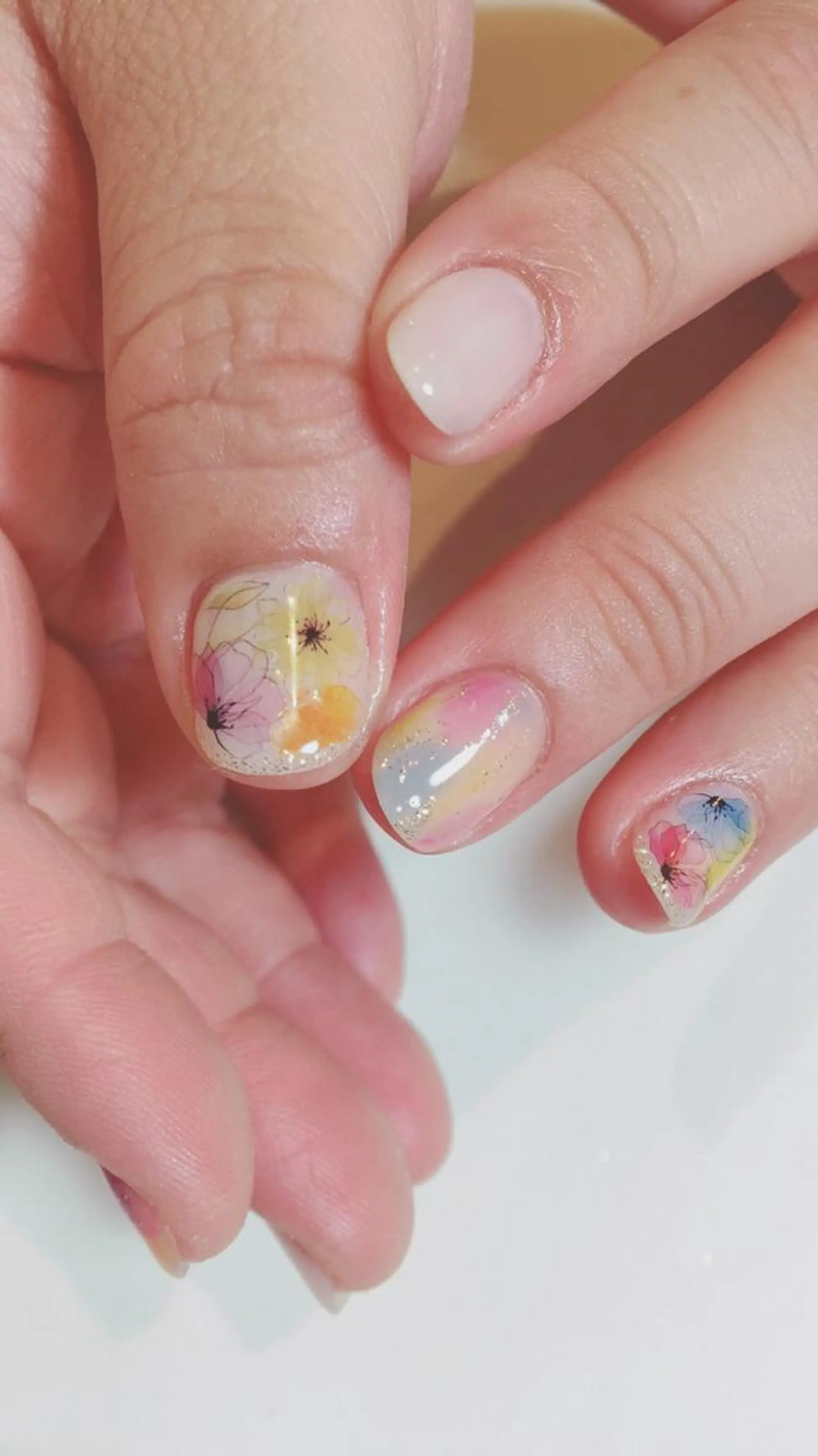 ネイル 春ネイル ハンドネイル ハンドケア 西日暮里駅徒歩1分/ NAIL106Gのネイルデザイン