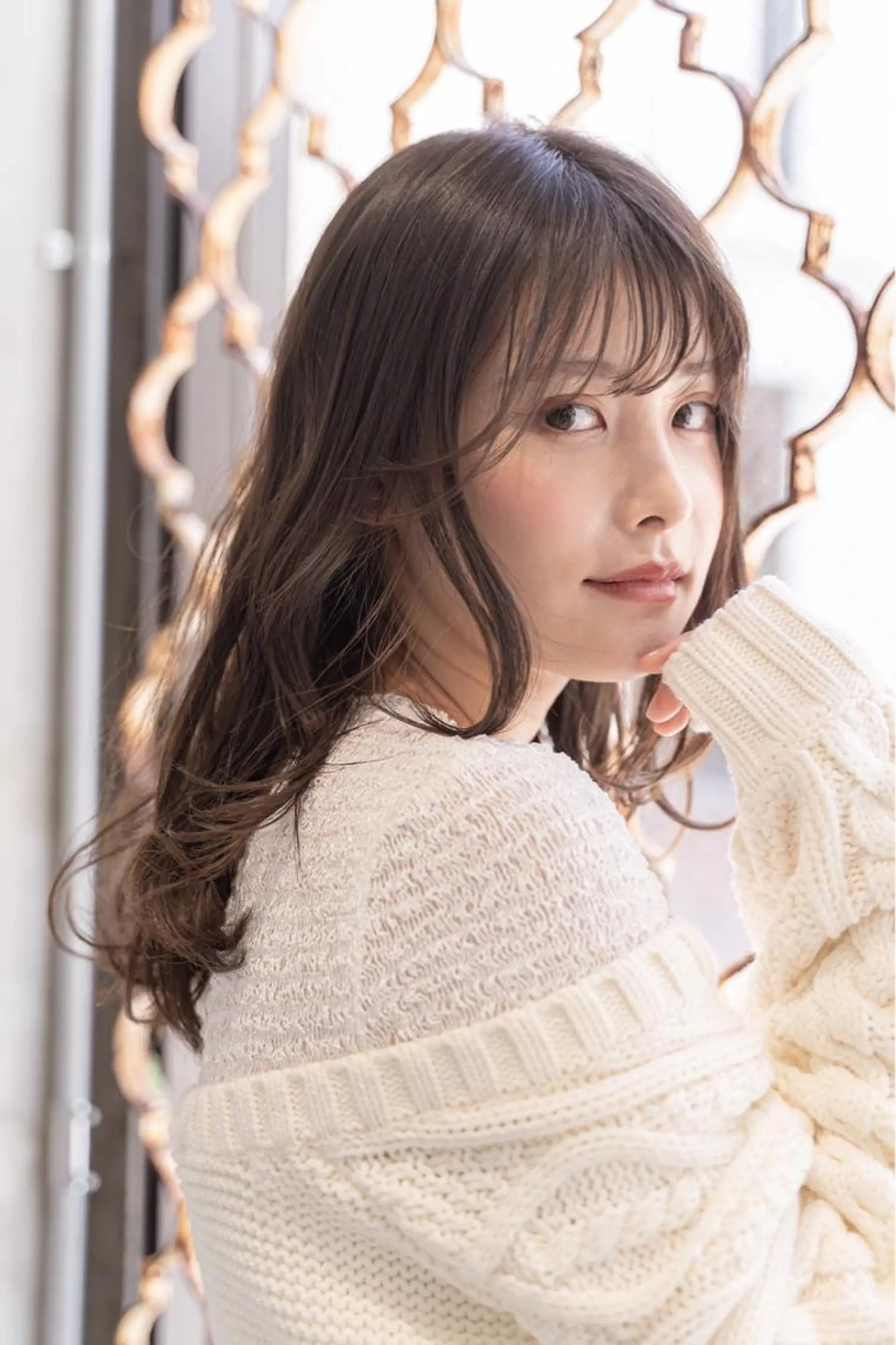 セミロング カラー ヘアアレンジ ヘアカラー トリートメント 山崎 澪 レイヤーカット/大宮のヘアスタイル