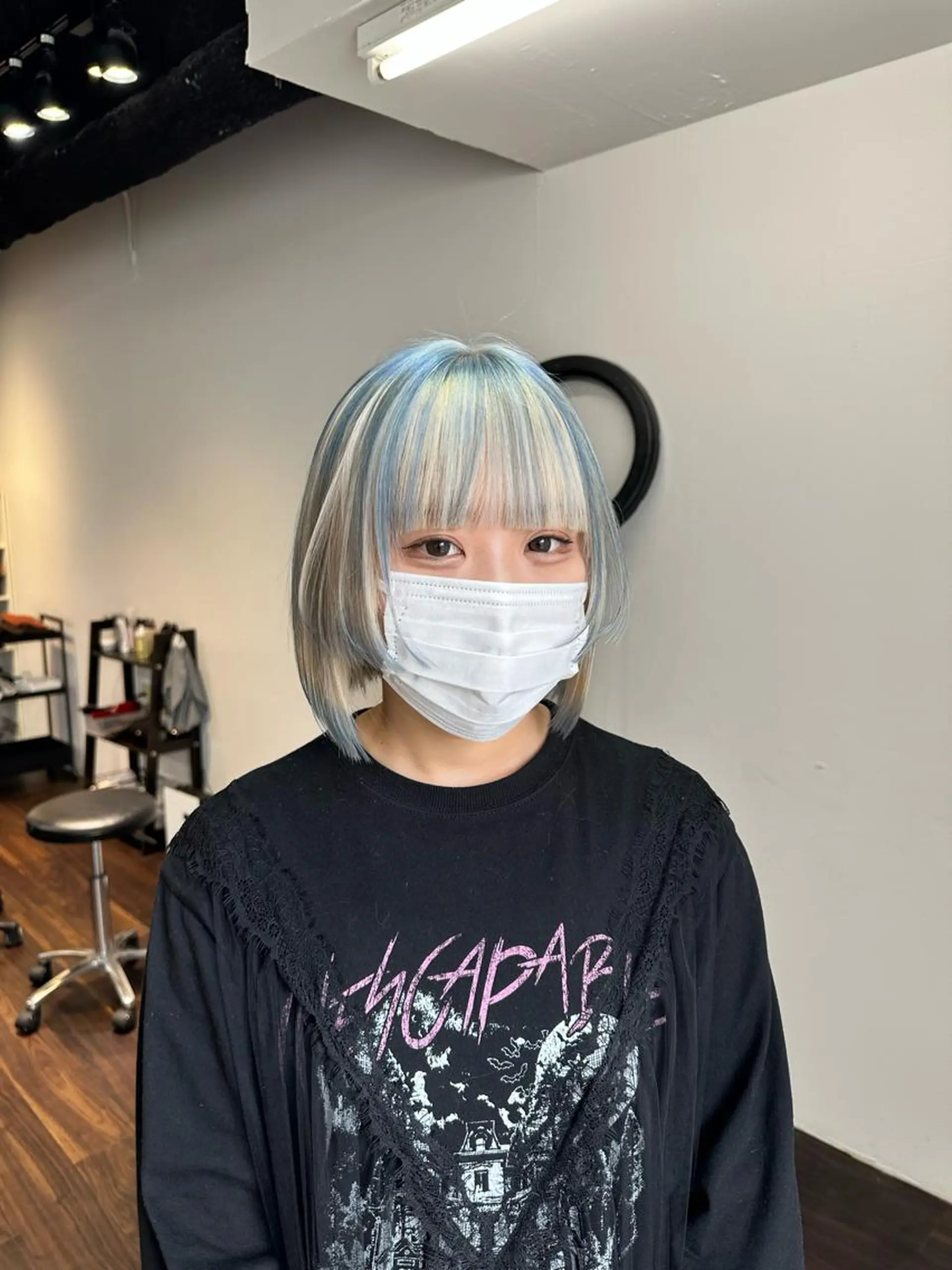 ミディアム カラー アディクシーカラー ブリーチ ケアブリーチ デザインカラー ハイトーンカラー ワンホン/エクステ ケラチン/Kaitoのヘアスタイル