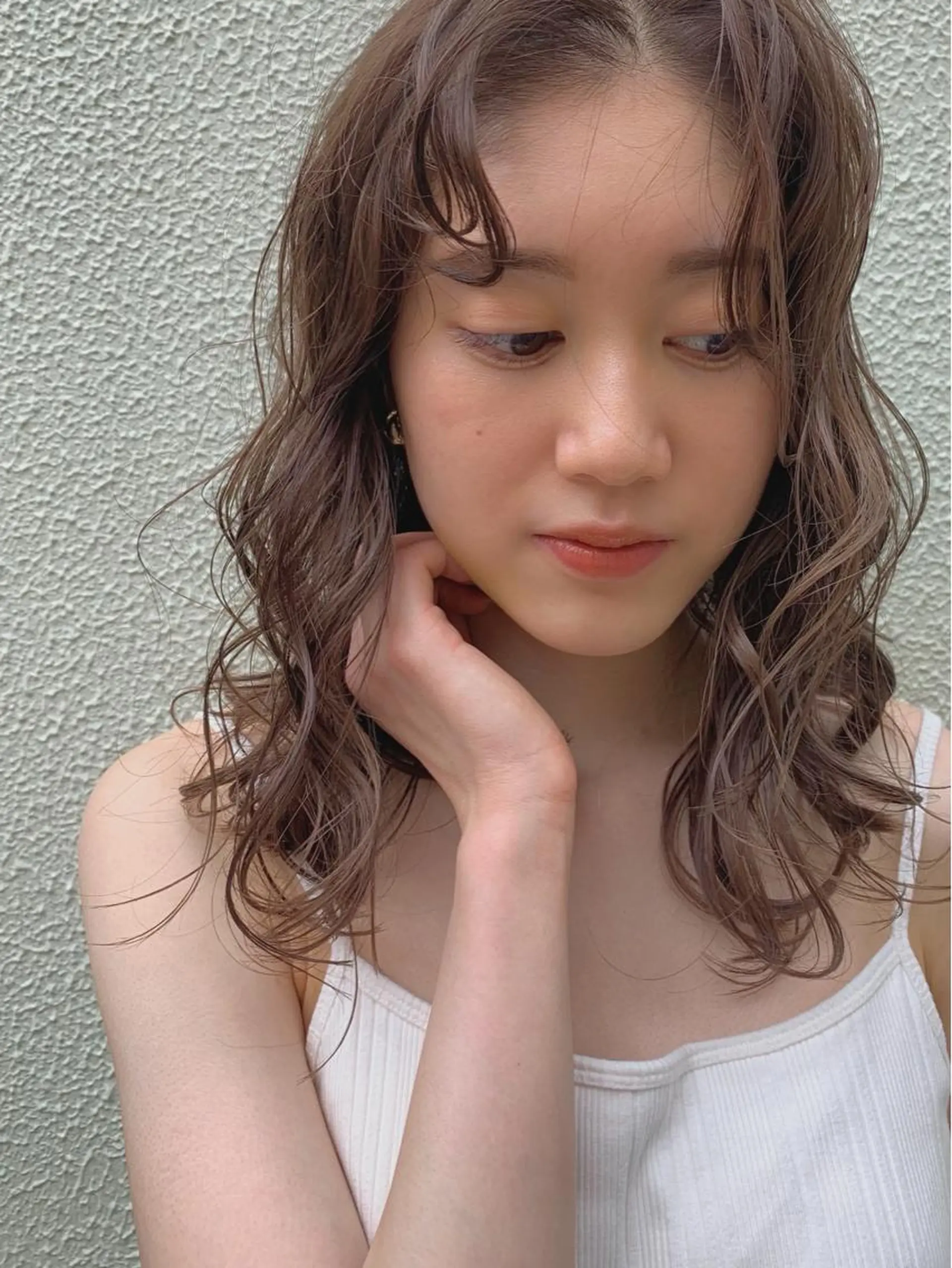 セミロング カラー ベージュカラー ココアベージュ KANA/ボブ/ インナーカラー/艶髪のヘアスタイル