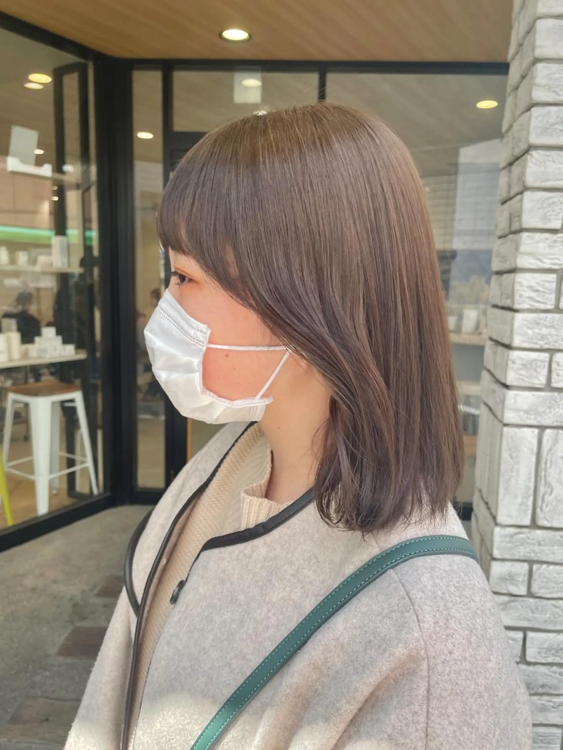 ミディアム カラー ブリーチ 透明感カラー カラー/レイヤー/ 髪質改善/PAAQのヘアスタイル