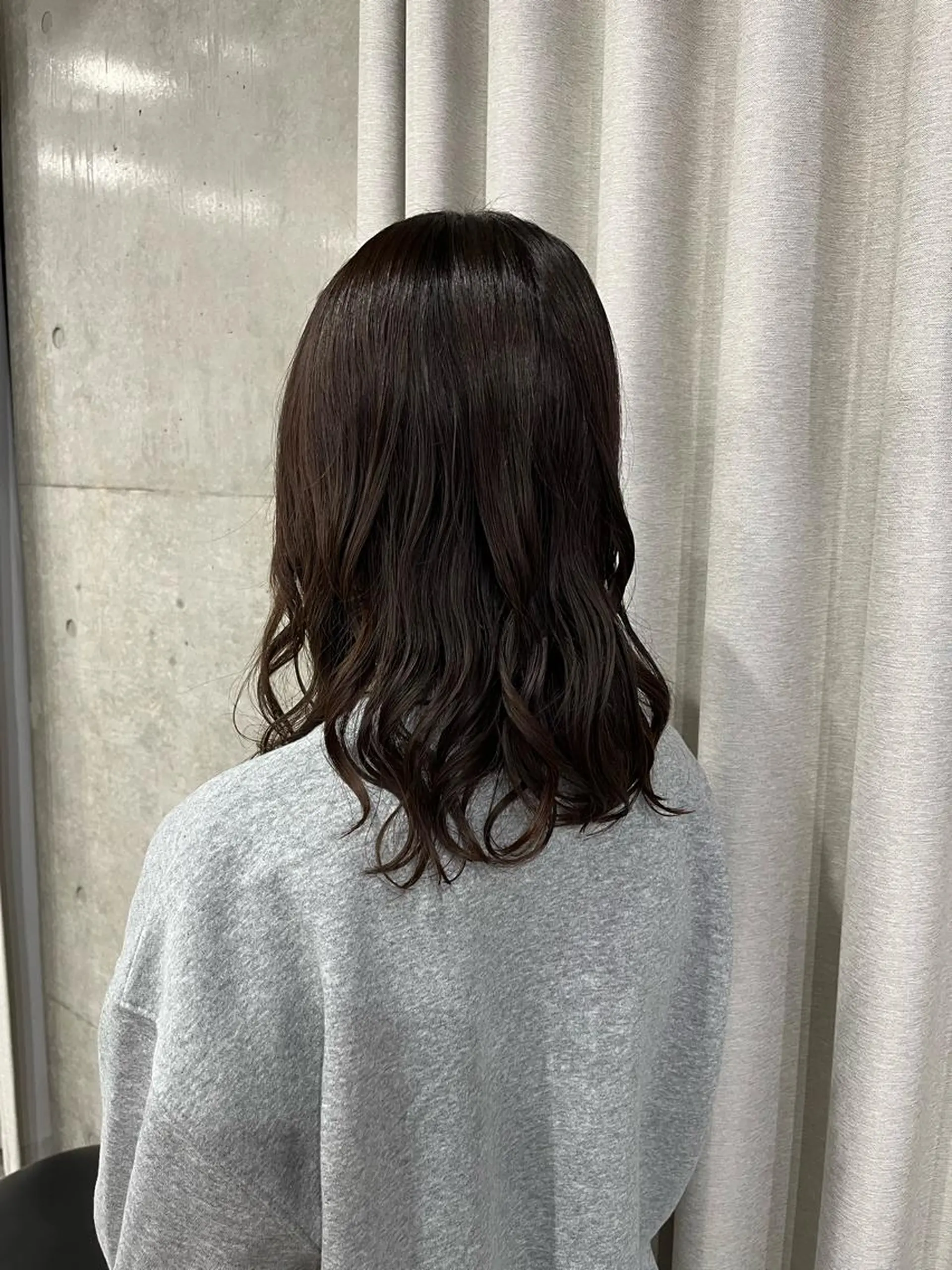 セミロング パーマ カット パーマ ロングパーマ木村 ボブパーマのヘアスタイル