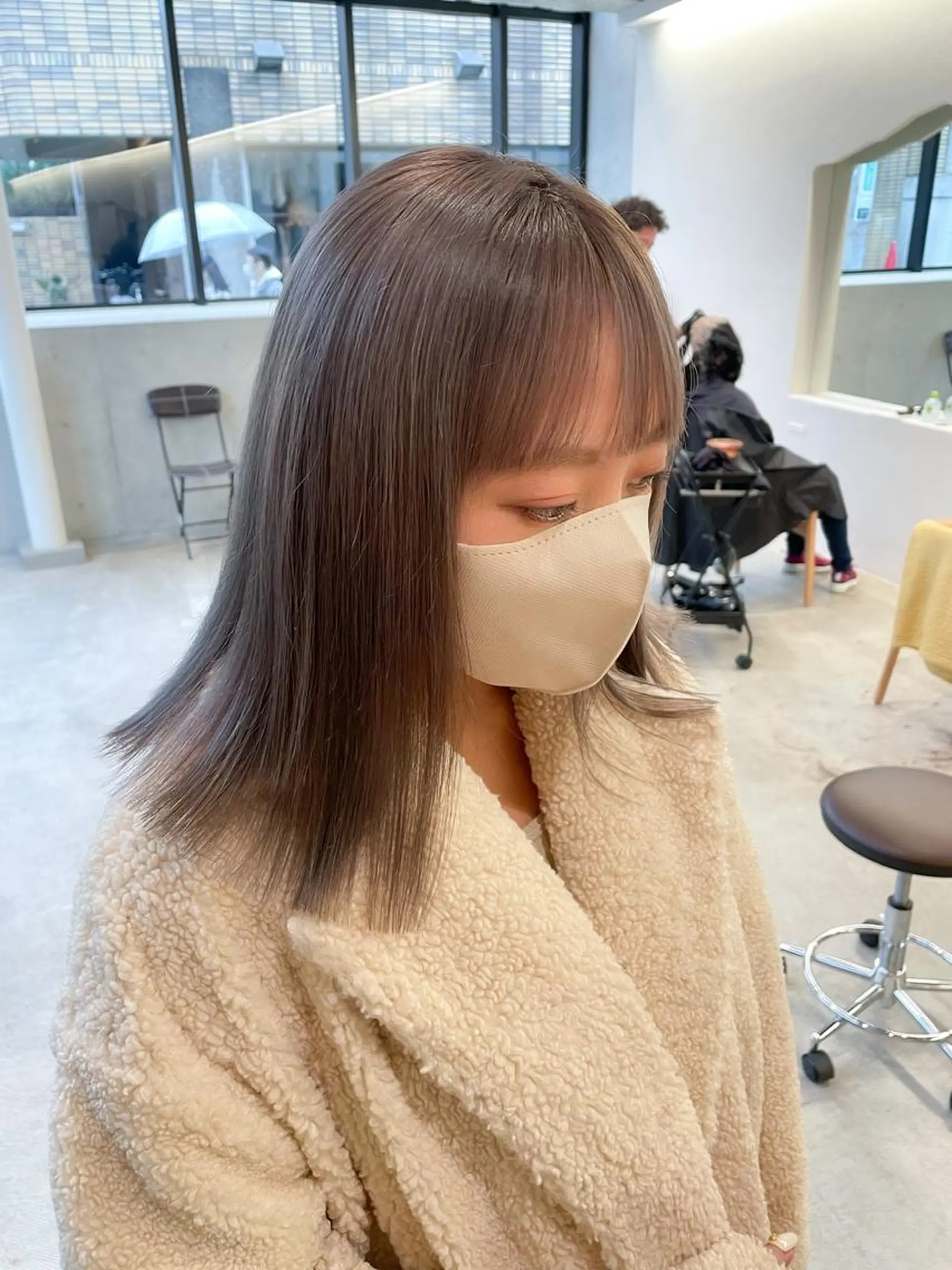 ミディアム カラー ヘアアレンジ ミニボブ/ブリーチ 🌈MISATOのヘアスタイル