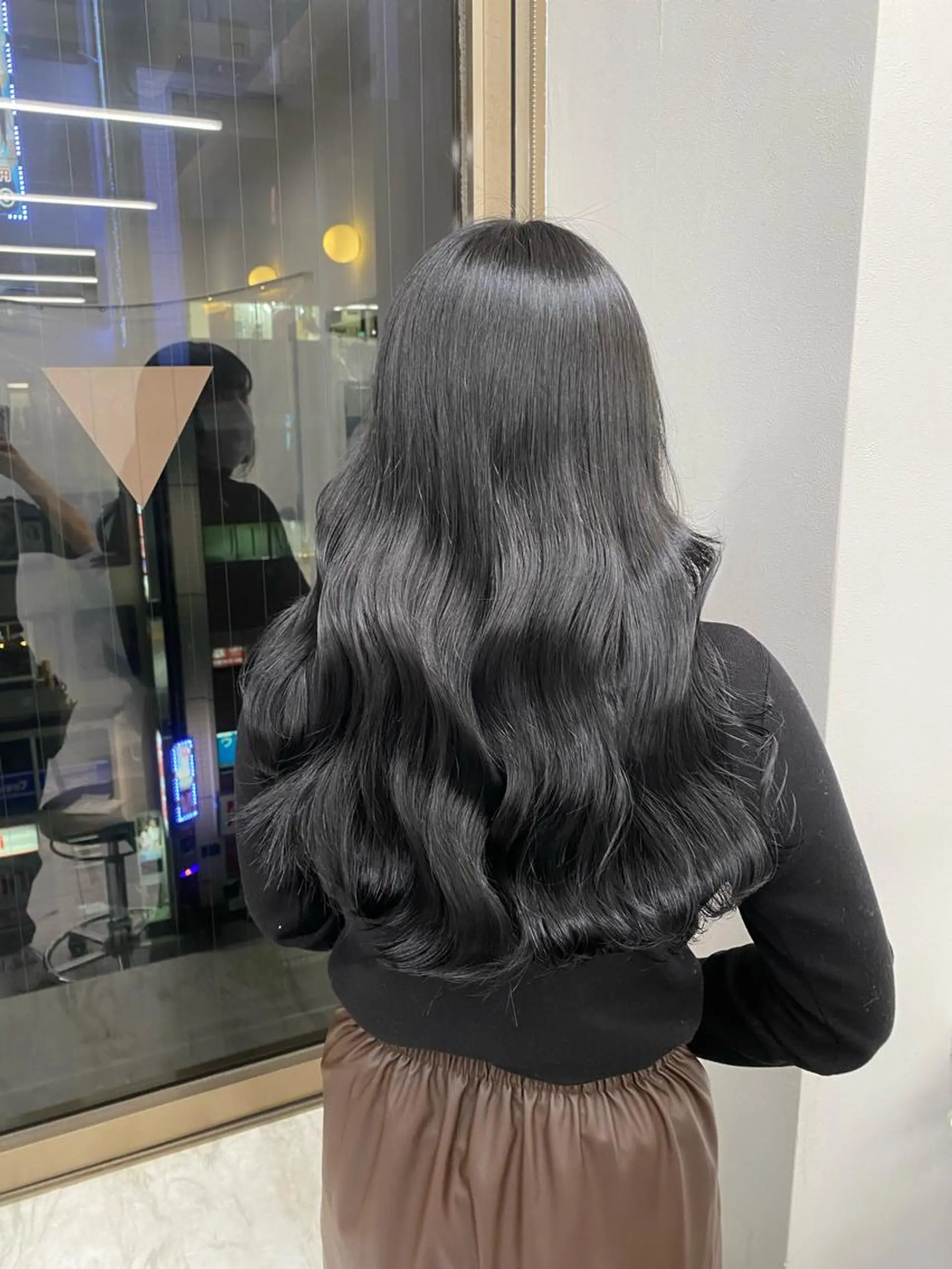 ロング カラー ヘアアレンジ キッズ ダークグレー ダークグレージュ グレージュ TRU Shino🦋のマツエク・マツパデザイン