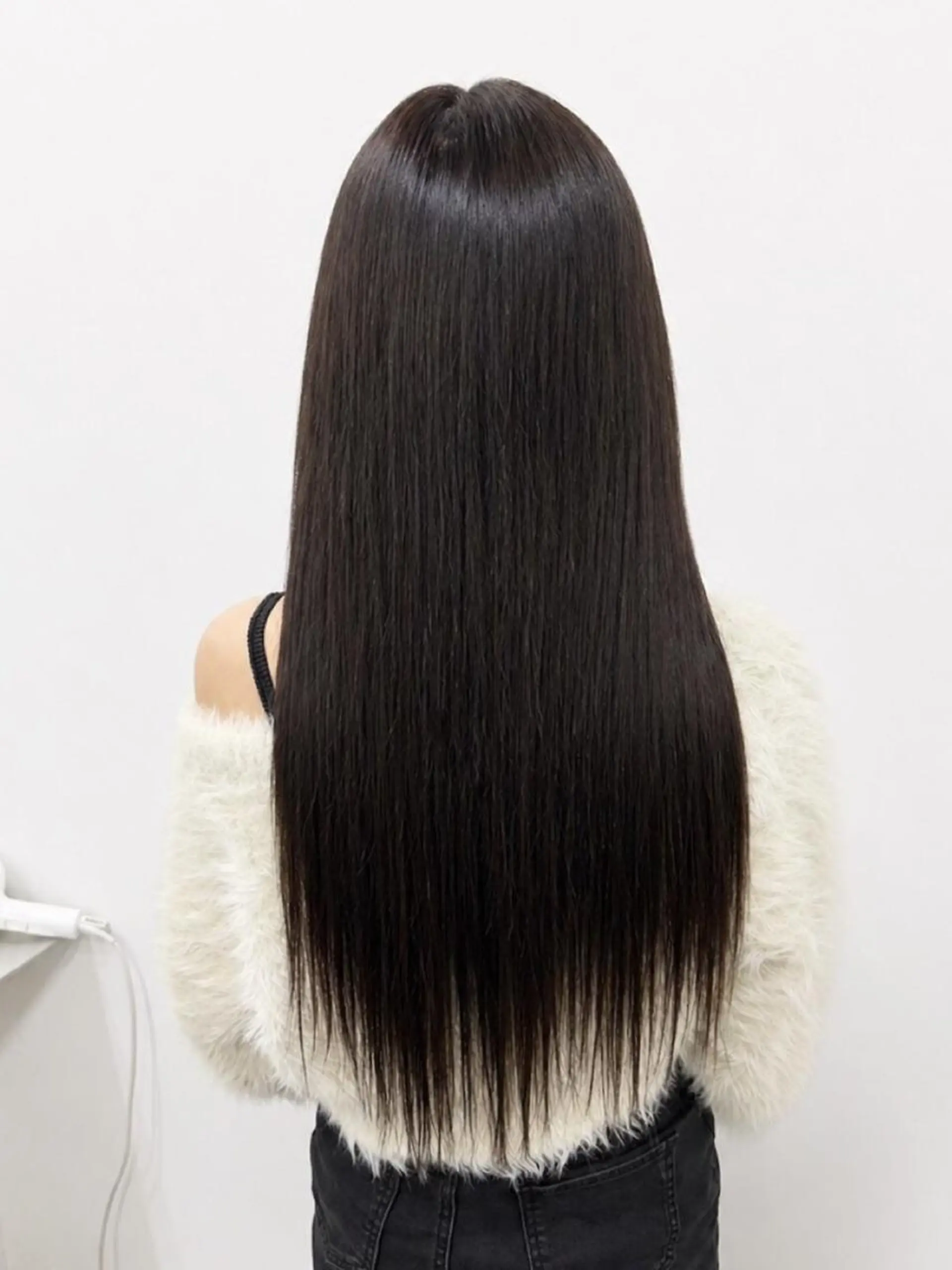 カラー ロング ヘアアレンジ シールエクステ 黒髪 ブリーチ デザインカラー ダブルカラー MISAKIエクステ ブリーチ\5900のヘアスタイル