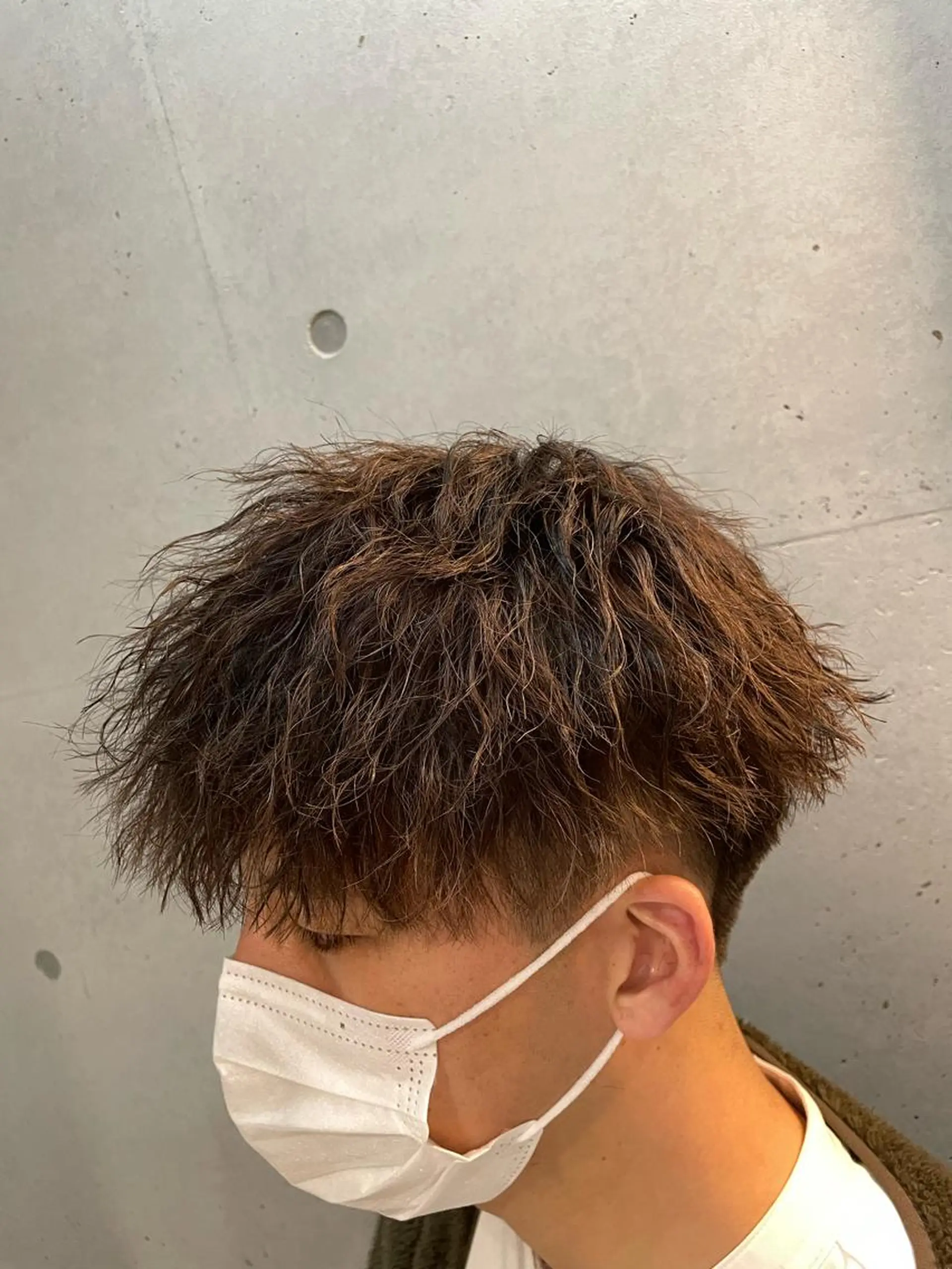 ショート カラー パーマ メンズ カット パーマ 🔥メンズ超特化🔥 青木海斗のヘアスタイル