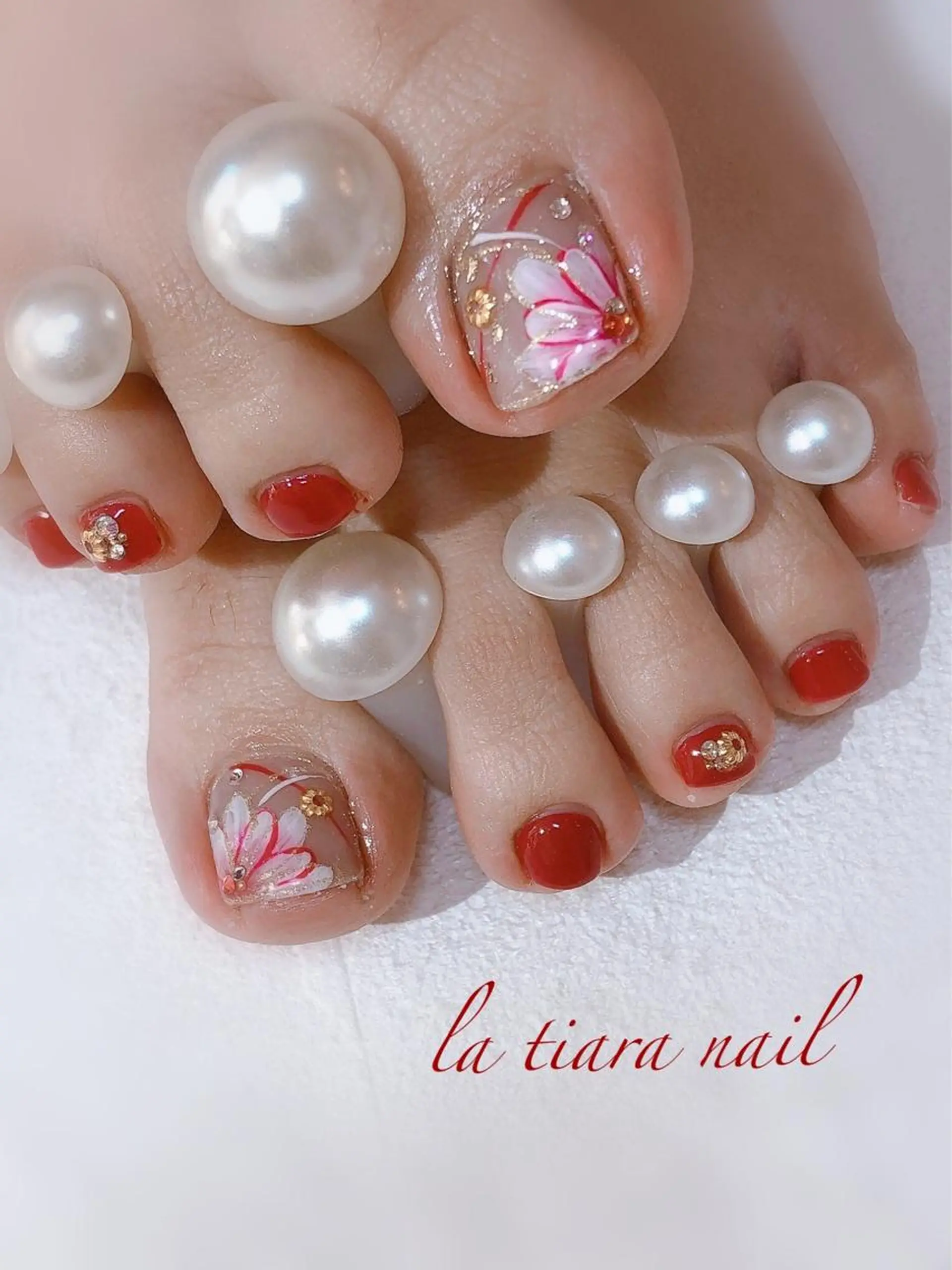 ネイル フットネイル Blue bird  nailのネイルデザイン