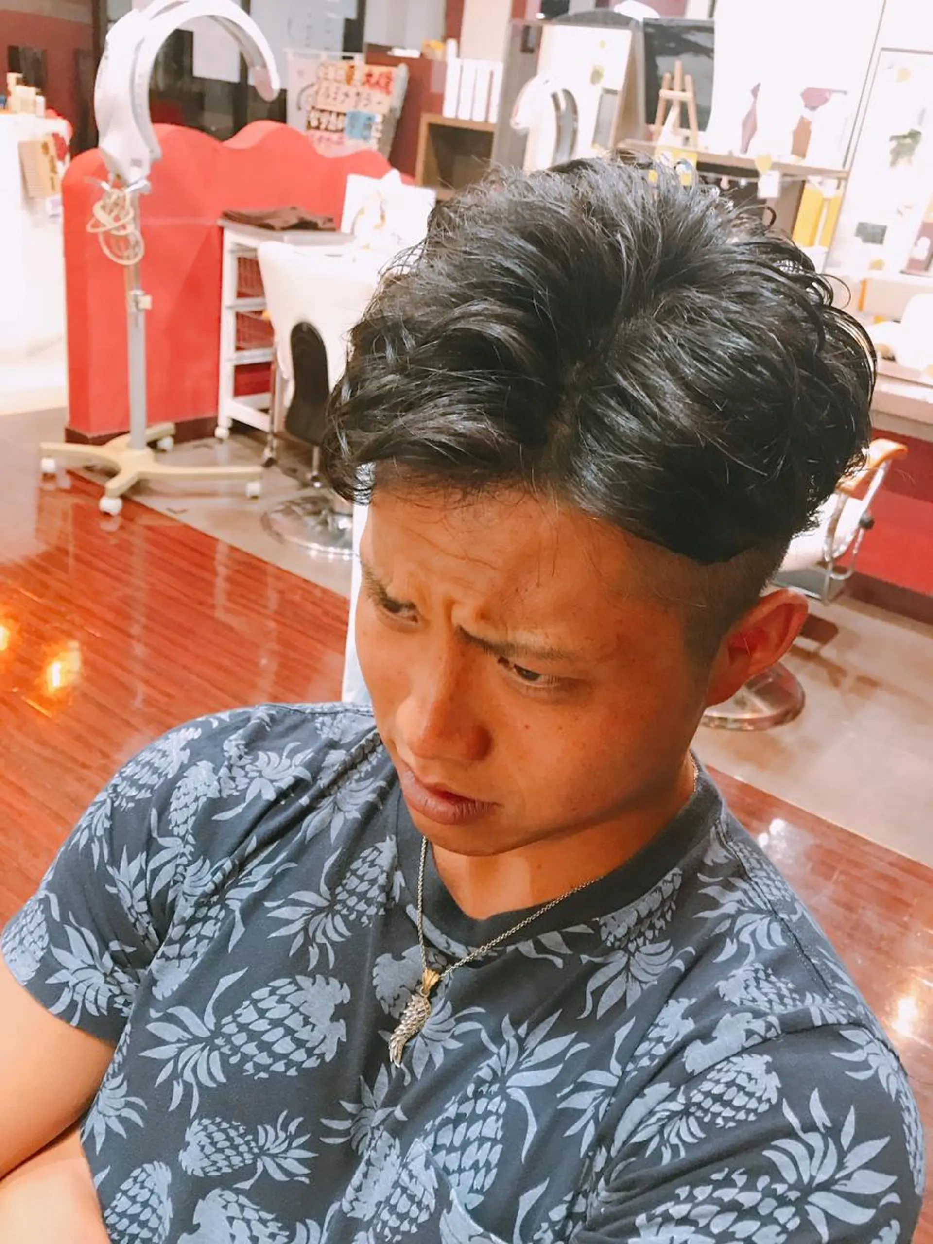 ショート パーマ メンズ WEST✂︎AKI HIRO✂︎大和高田のヘアスタイル