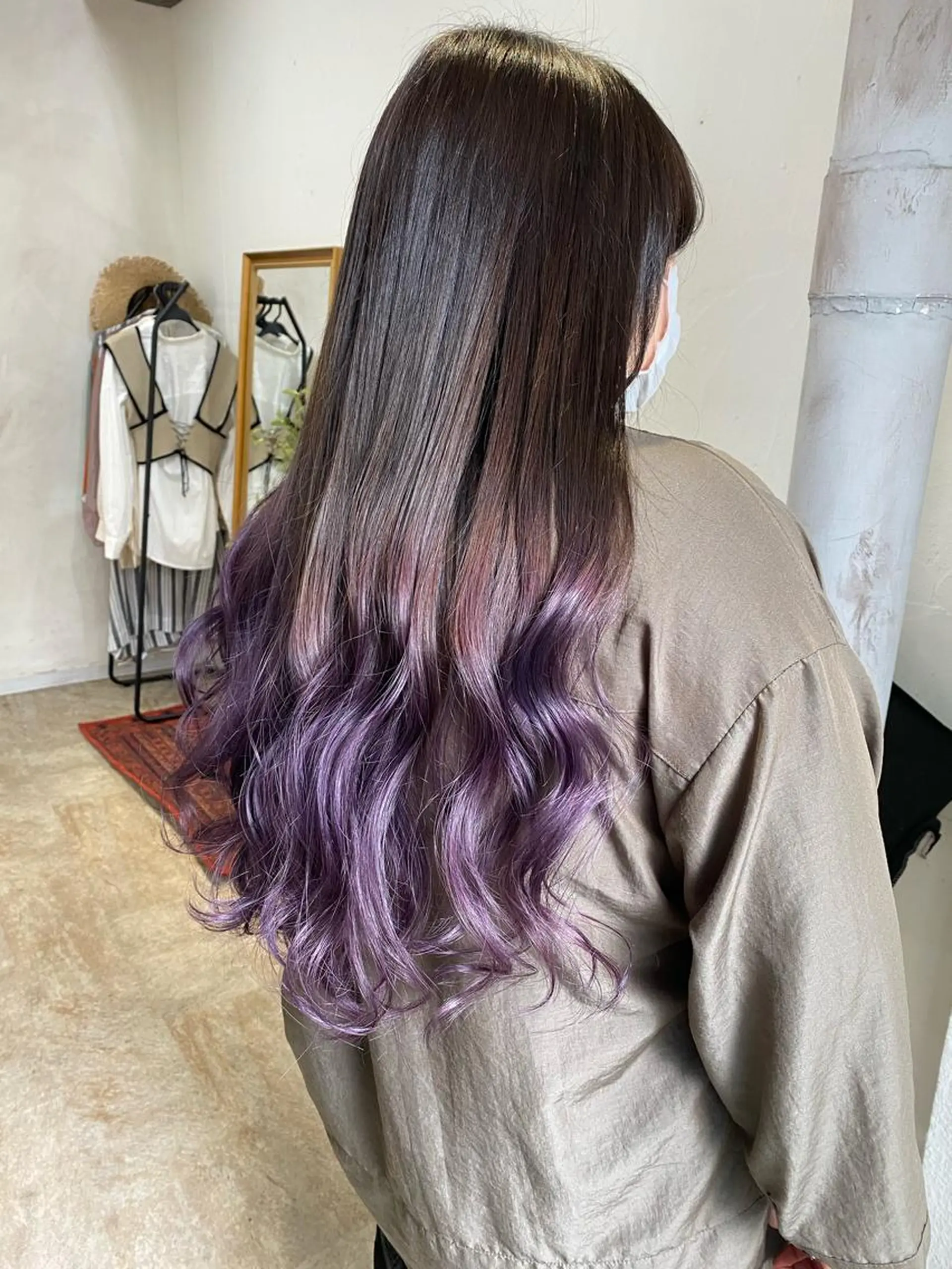 ロング カラー ブリーチ グラデーションカラー ラベンダーカラー ヘアカラー ミニモお気に入り数 No.1宍戸雄弥のヘアスタイル