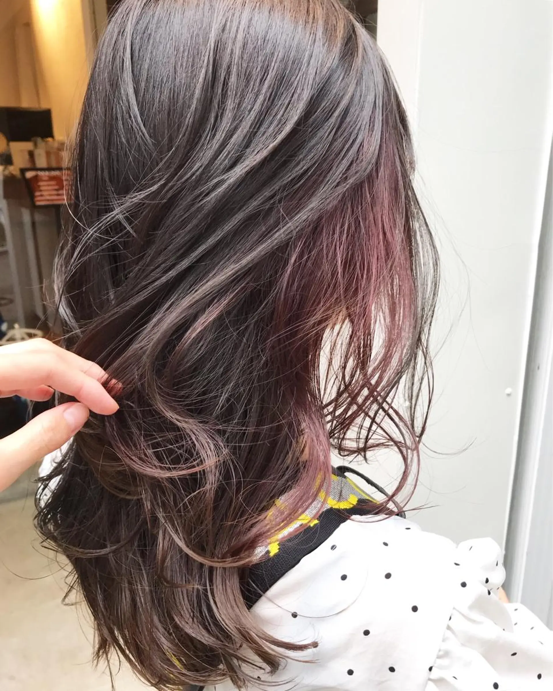 セミロング カラー ヘアアレンジ Satsuki ✂︎♡のヘアスタイル