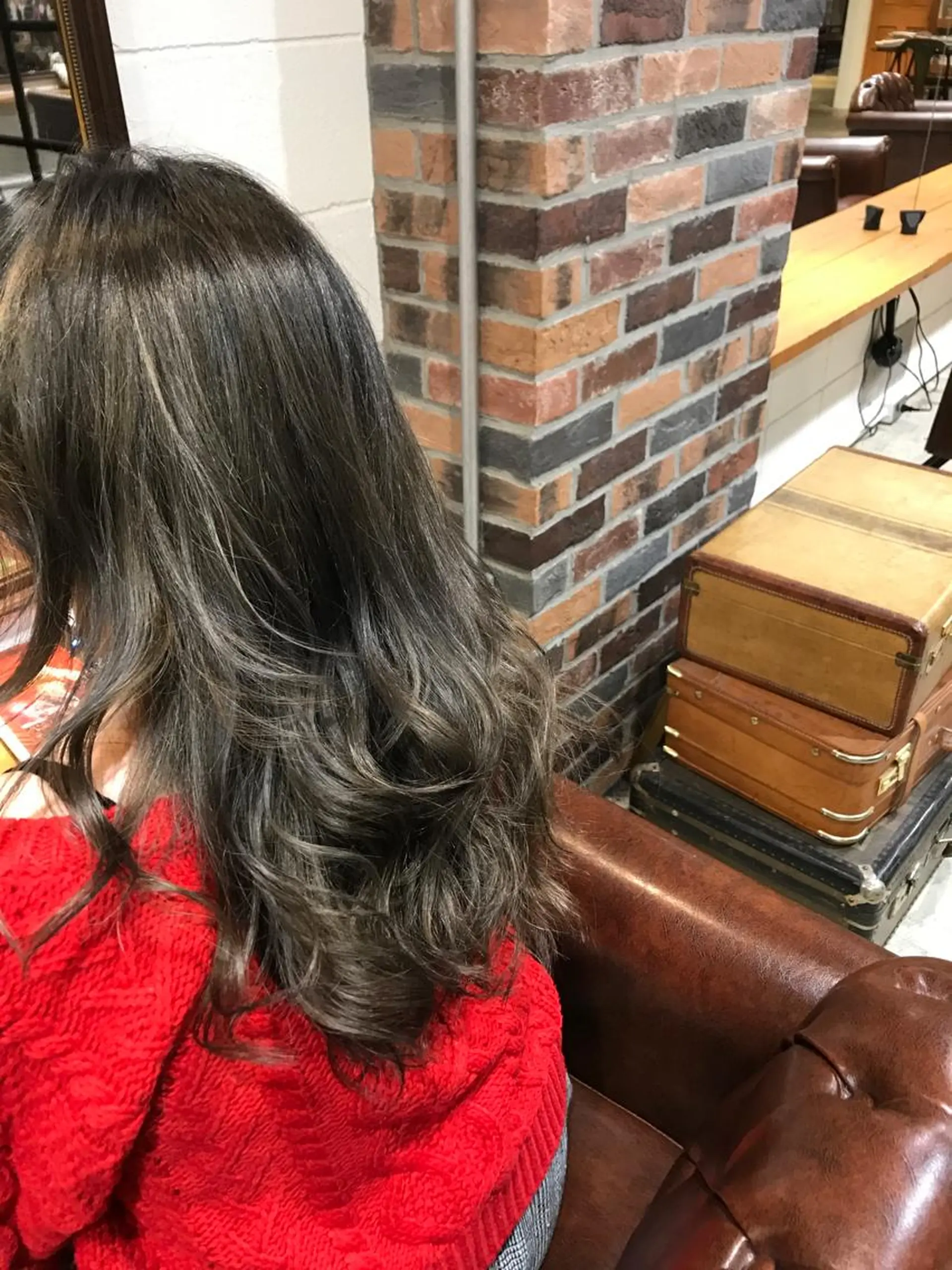 セミロング カラー パーマ ヘアアレンジ メンズ キッズ メンズハイライト ハイライトカラー ハイライト Forest. -髪質改善-のヘアスタイル