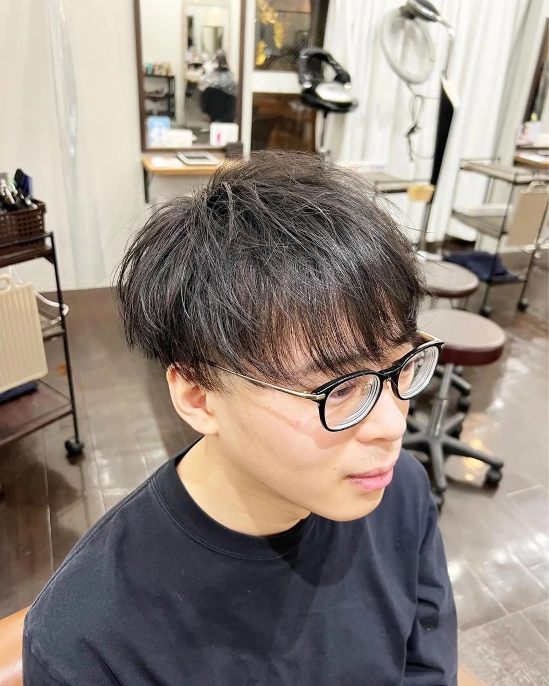 ショート カラー パーマ メンズ 名古屋駅/トップス タイリスト/大黒拓哉のヘアスタイル