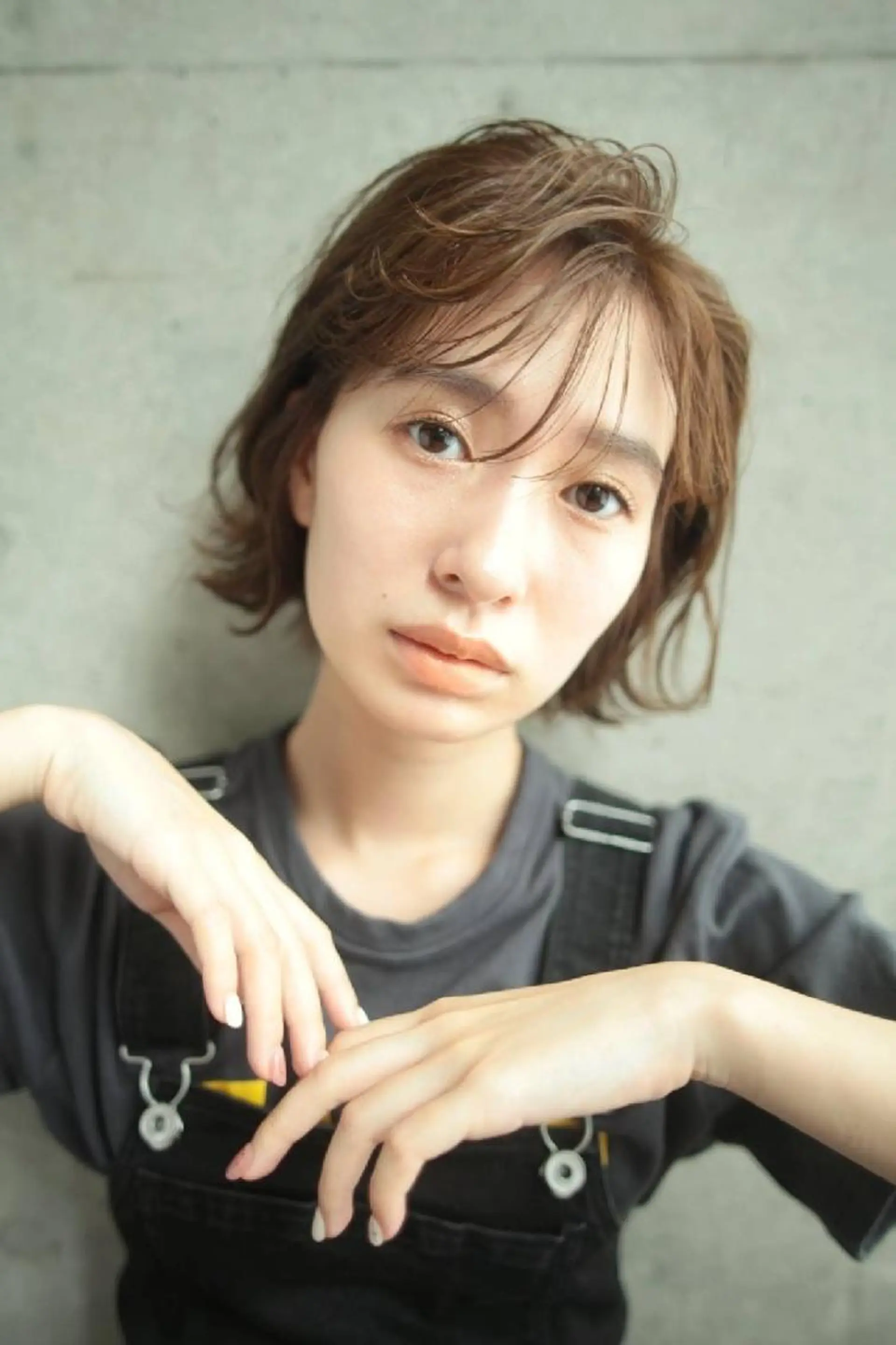 セミロング カラー パーマ セミロングパーマ カット パーマ トリートメント 小田川 竜也のヘアスタイル