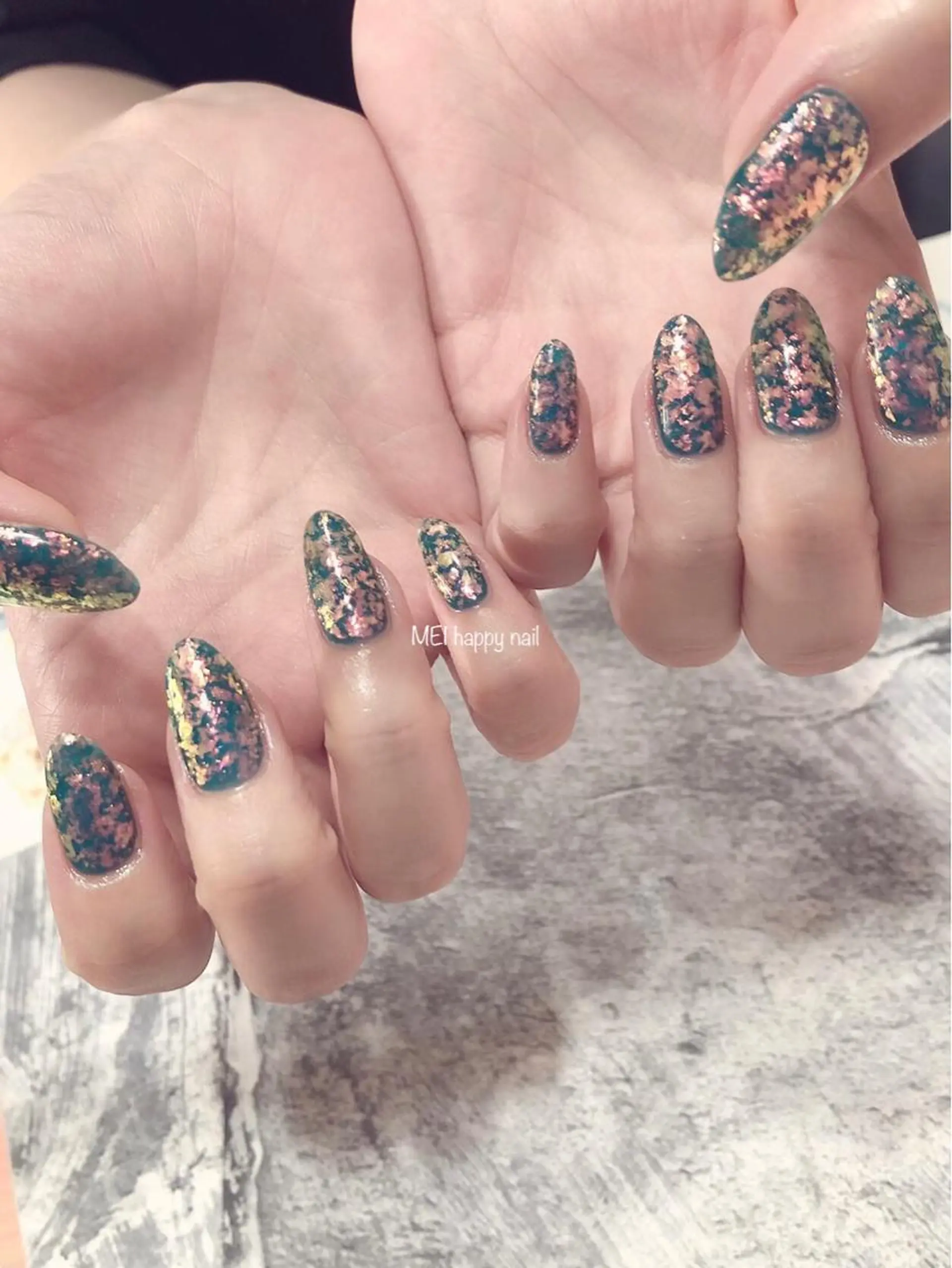 ネイル ジェルネイル パラジェル 北浦和 自爪育成ケアのネイルデザイン