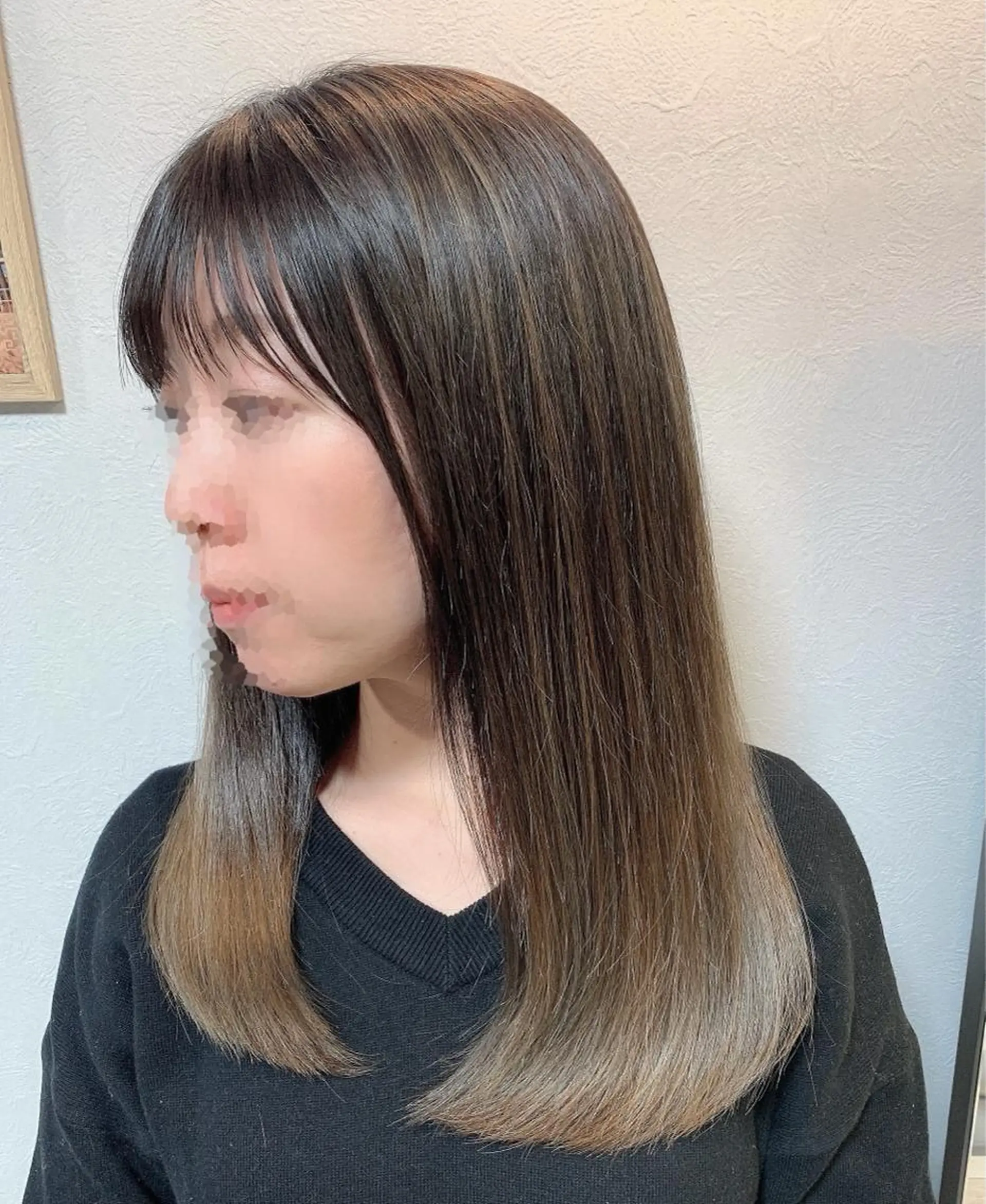 セミロング カラー グラデーションカラー ハイライトカラー ハイライト カット ヘアカラー トリートメント Beach 代表 KENTAのヘアスタイル